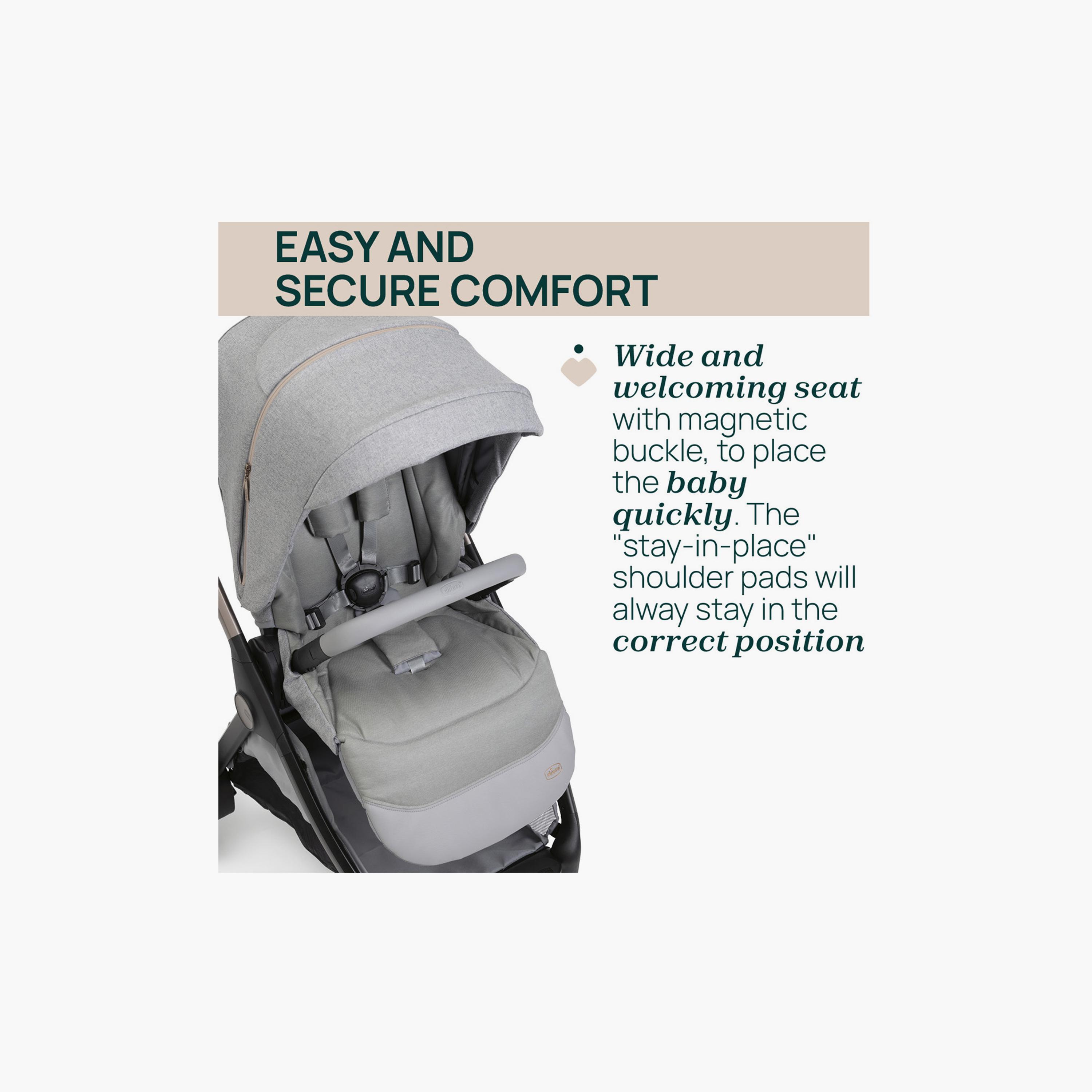 Chicco One-Touch Foldable Bellagio Stroller - 0-22kg - 0-4 years-baby-gear-strollersandprams-strollers-image-5