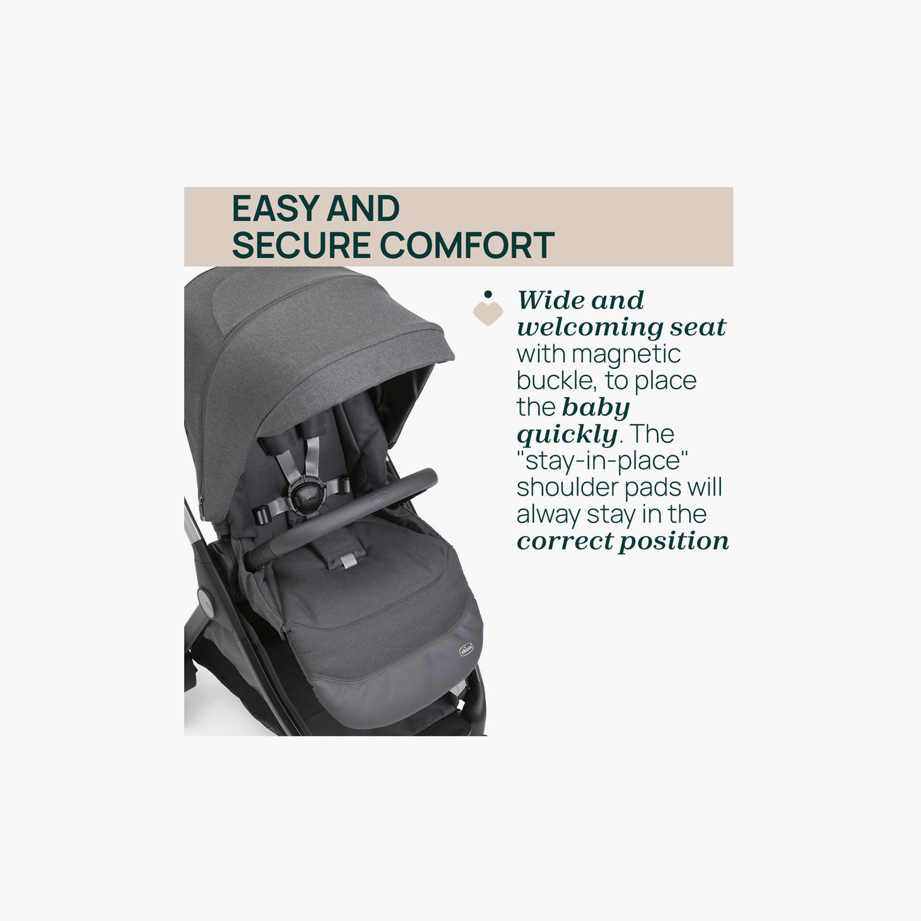Chicco One-Touch Foldable Bellagio Stroller - 0-22kg - 0-4 years-baby-gear-strollersandprams-strollers-image-5