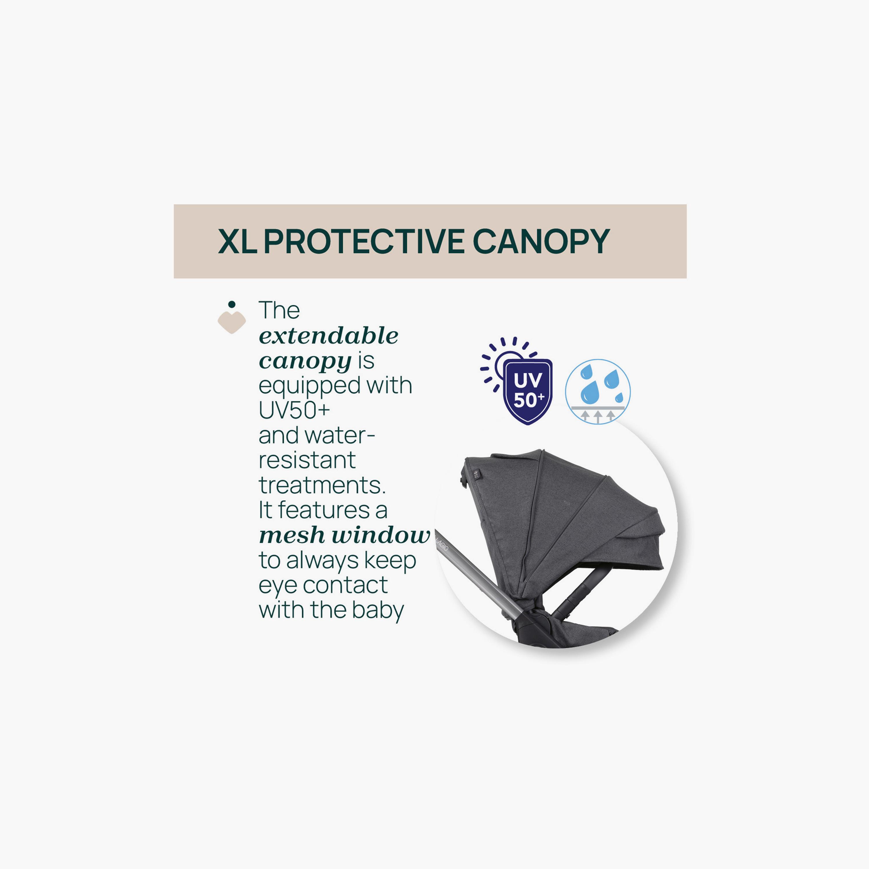 Chicco One-Touch Foldable Bellagio Stroller - 0-22kg - 0-4 years-baby-gear-strollersandprams-strollers-image-7