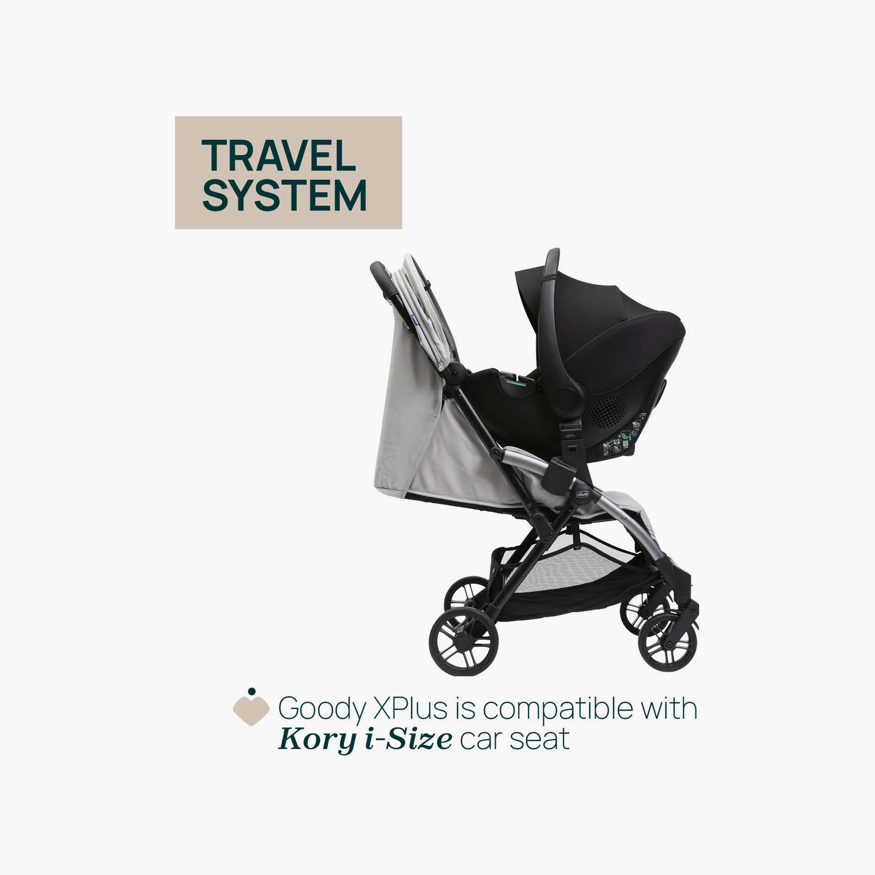 Chicco Foldable Goody XPlus Stroller with Rain Cover - 0-22kg - 0-4 Years-baby-gear-strollersandprams-strollers-image-4