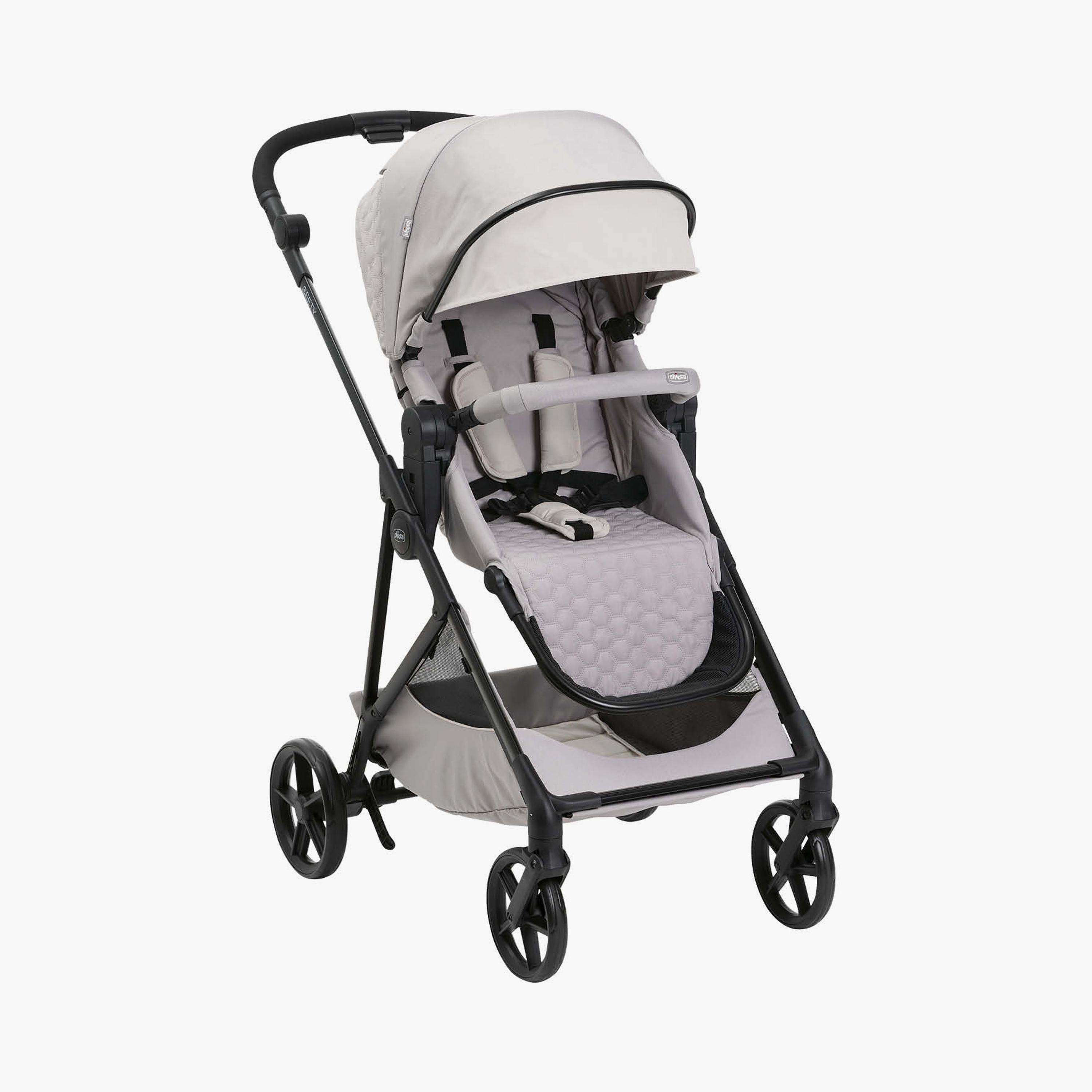 Chicco Smart & Compact Foldable Seety Stroller - Florence Beige - 0-22kg - 0-4 Years-baby-gear-strollersandprams-strollers-image-1