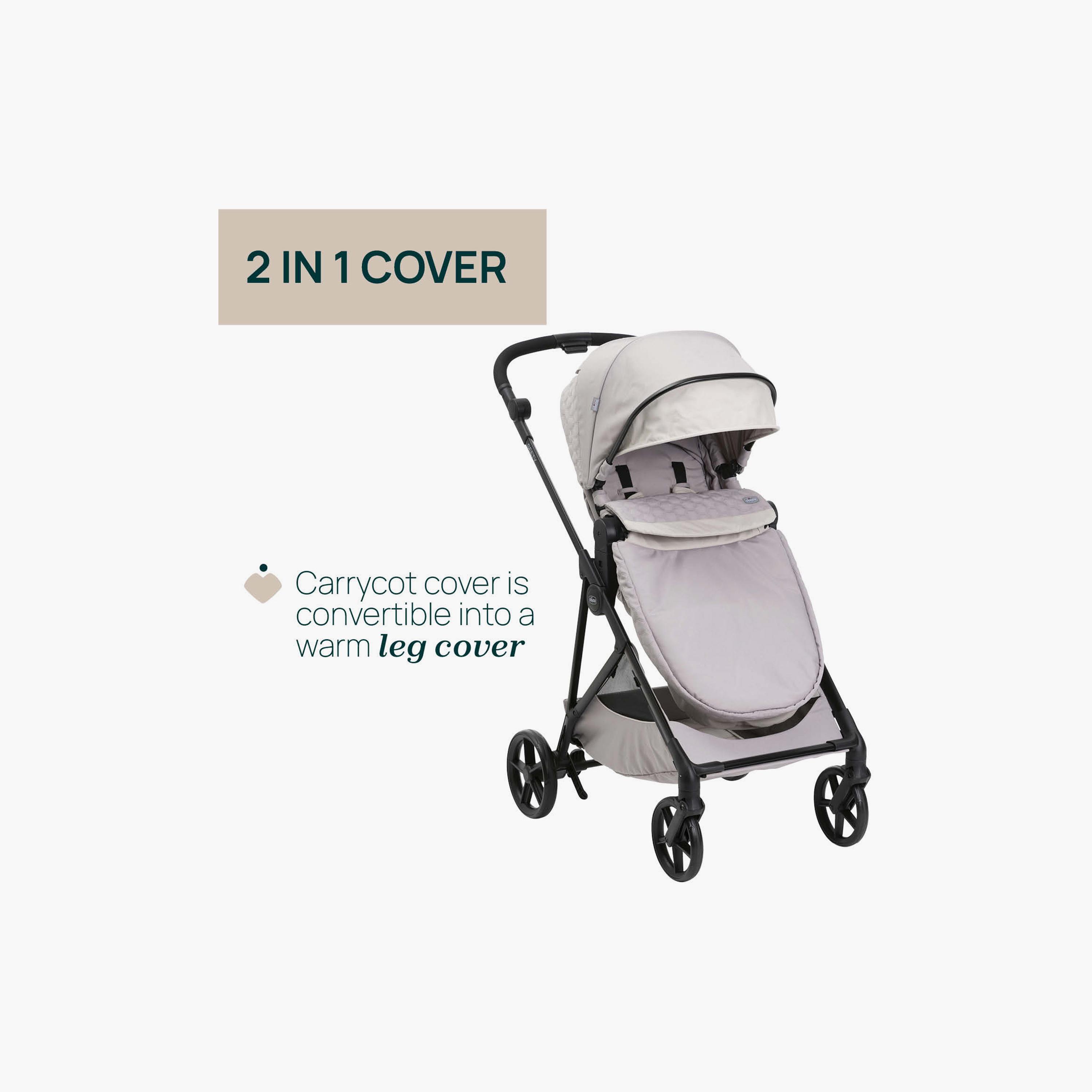Chicco Smart & Compact Foldable Seety Stroller - Florence Beige - 0-22kg - 0-4 Years-baby-gear-strollersandprams-strollers-image-16