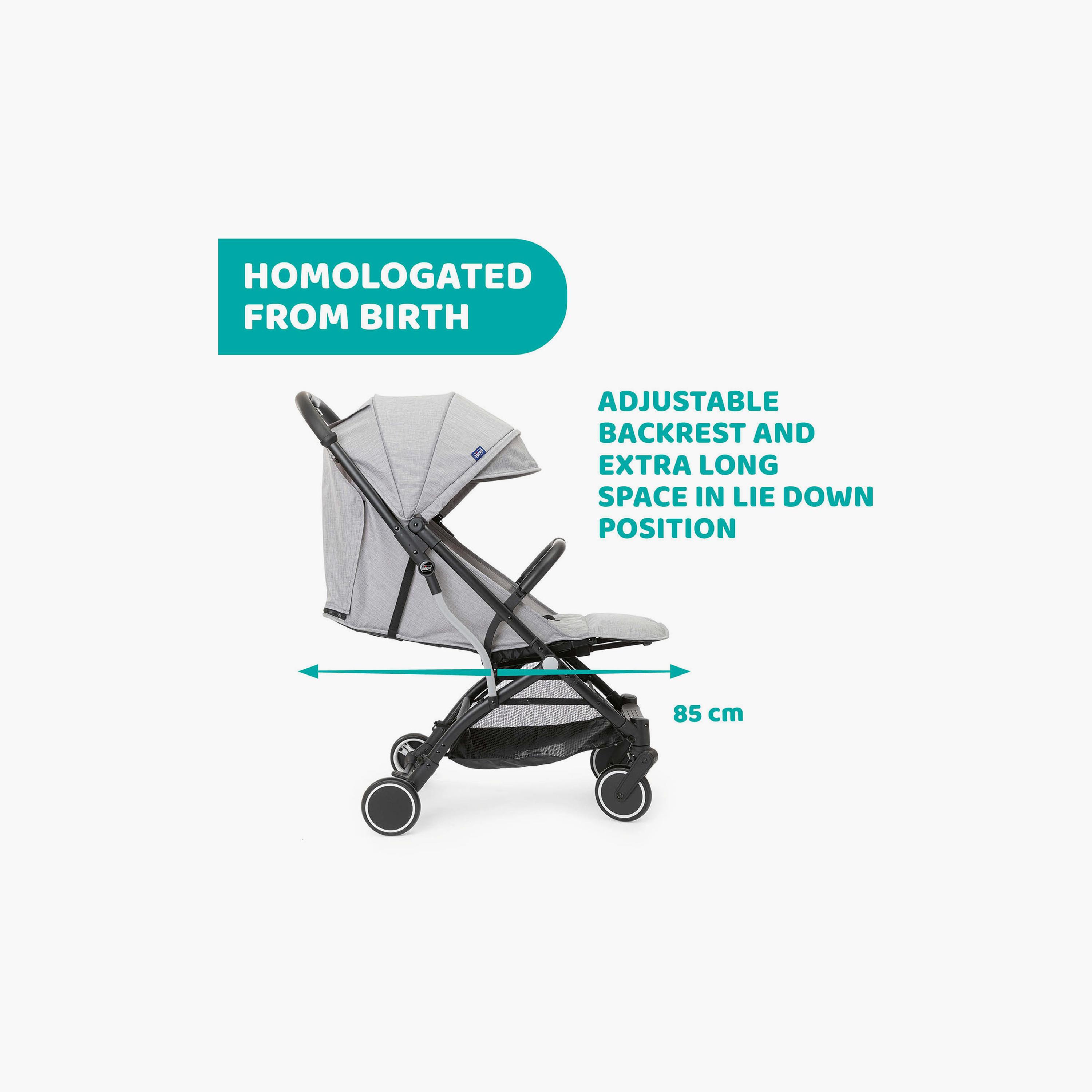 Chicco Foldable Trolleyme Stroller with Rain Cover - 0-20kg - 0-3 Years-baby-gear-strollersandprams-strollers-image-4