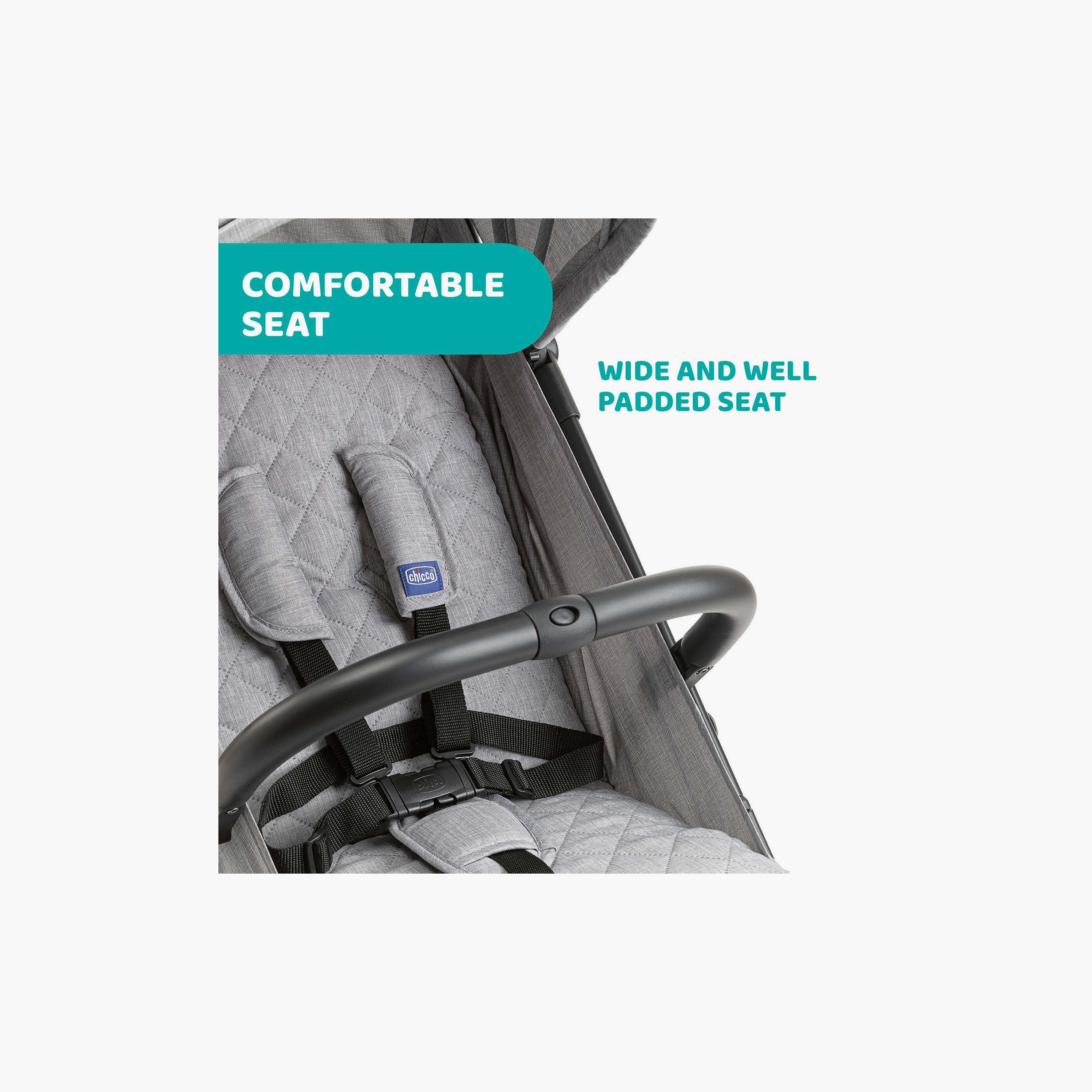 Chicco Foldable Trolleyme Stroller with Rain Cover - 0-20kg - 0-3 Years-baby-gear-strollersandprams-strollers-image-5