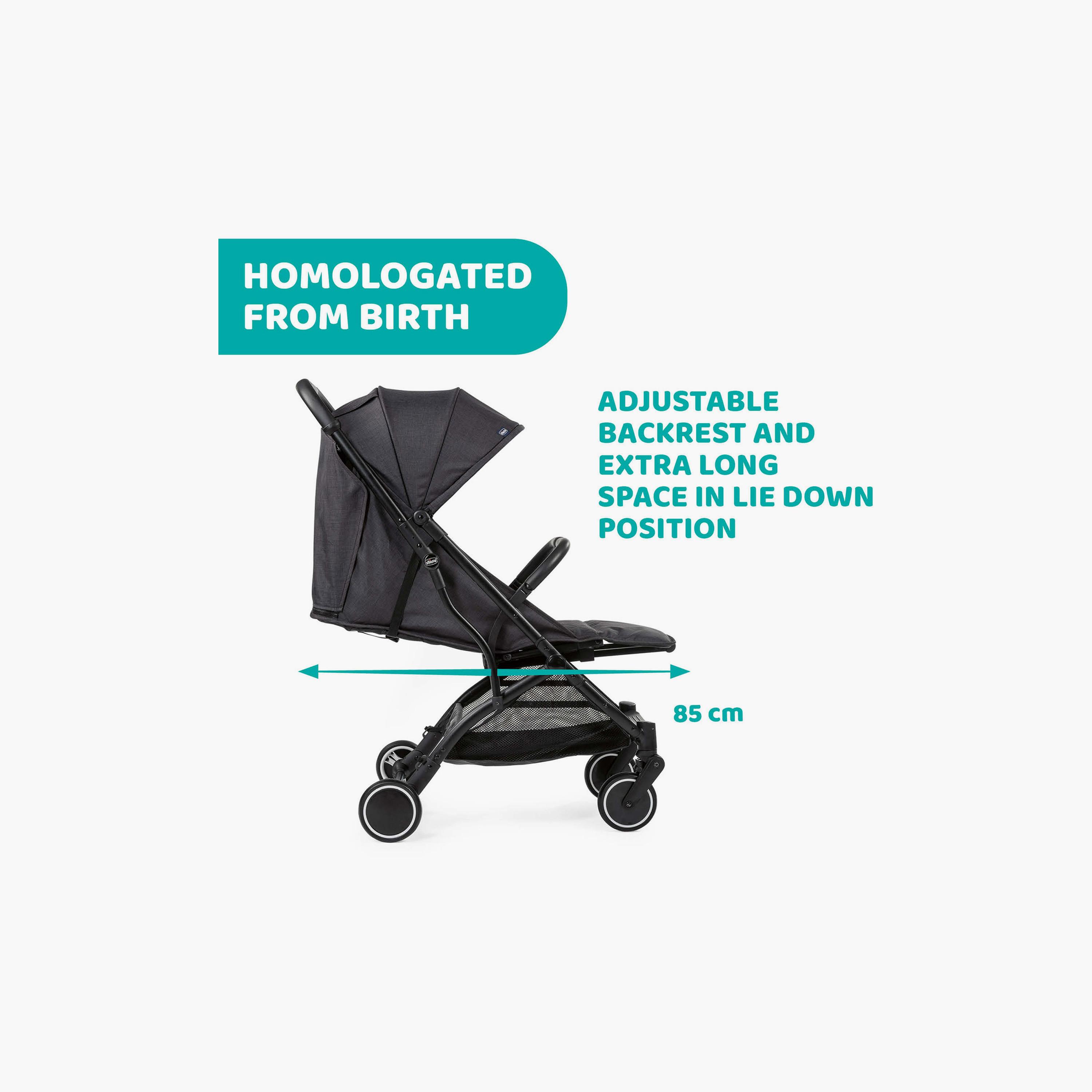 عربة أطفال قابلة للطي مع غطاء مطر من شيكو - 0-20 كجم - 0-3 سنوات-baby-gear-strollersandprams-strollers-image-4