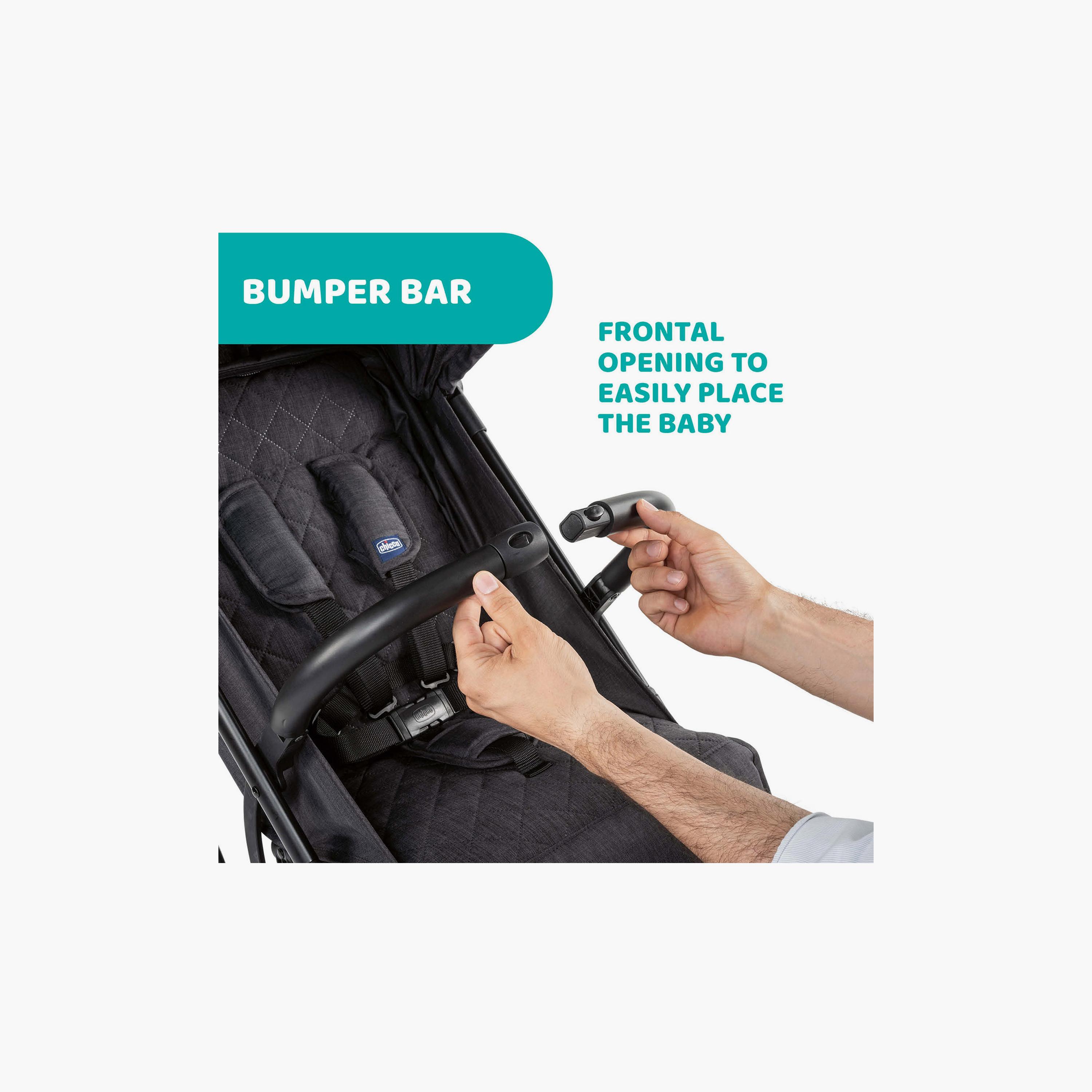 عربة أطفال قابلة للطي مع غطاء مطر من شيكو - 0-20 كجم - 0-3 سنوات-baby-gear-strollersandprams-strollers-image-7