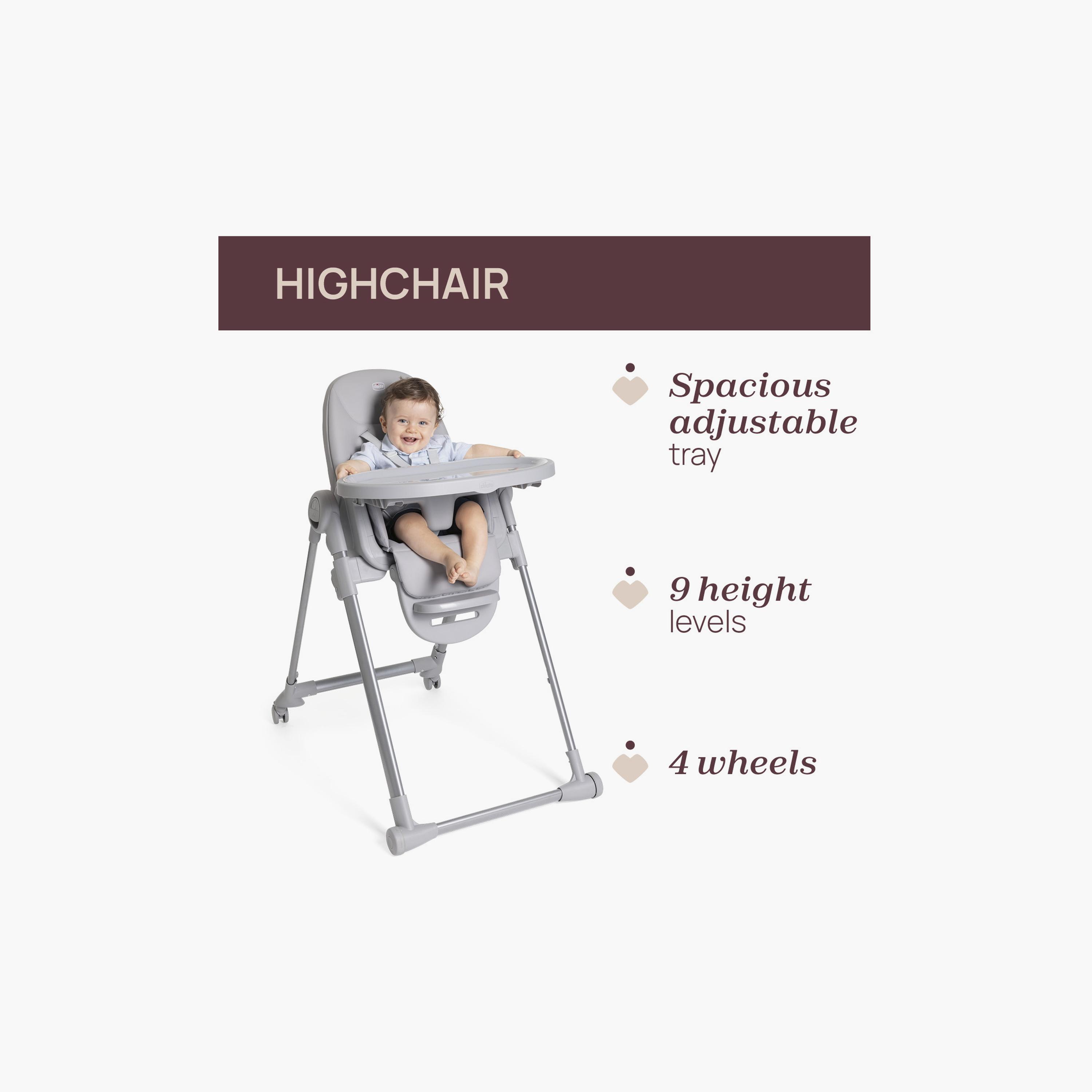 Chicco Polly Armonia Highchair - 0-3 Years-baby-feeding-highchairsandboosters-image-5