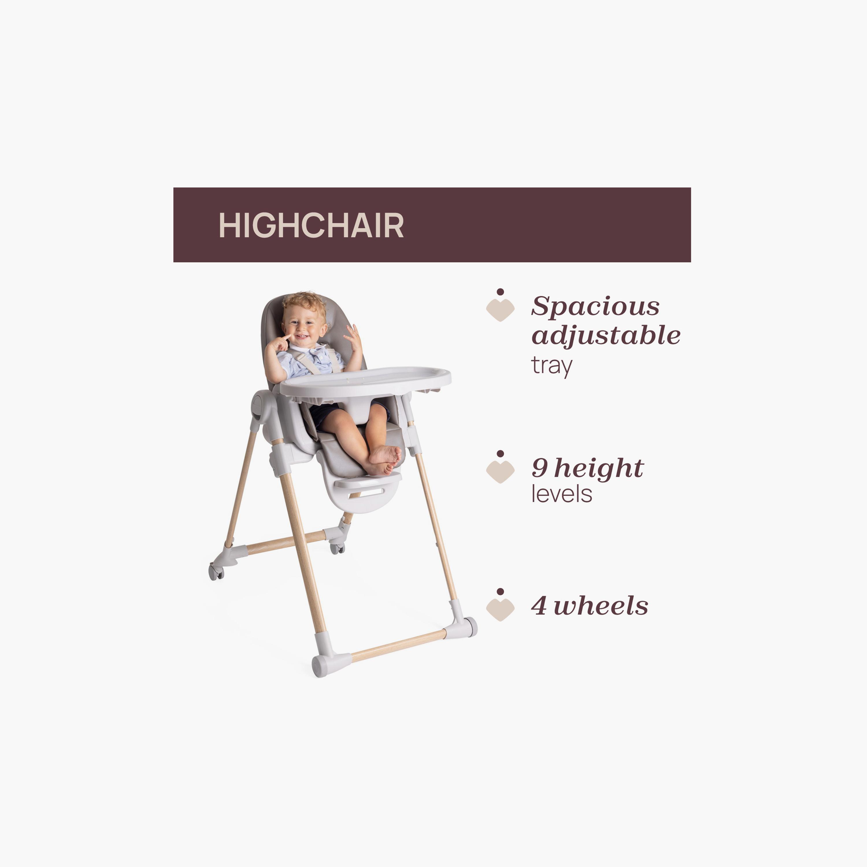 Chicco Polly Armonia Highchair - 0-3 Years-baby-feeding-highchairsandboosters-image-4