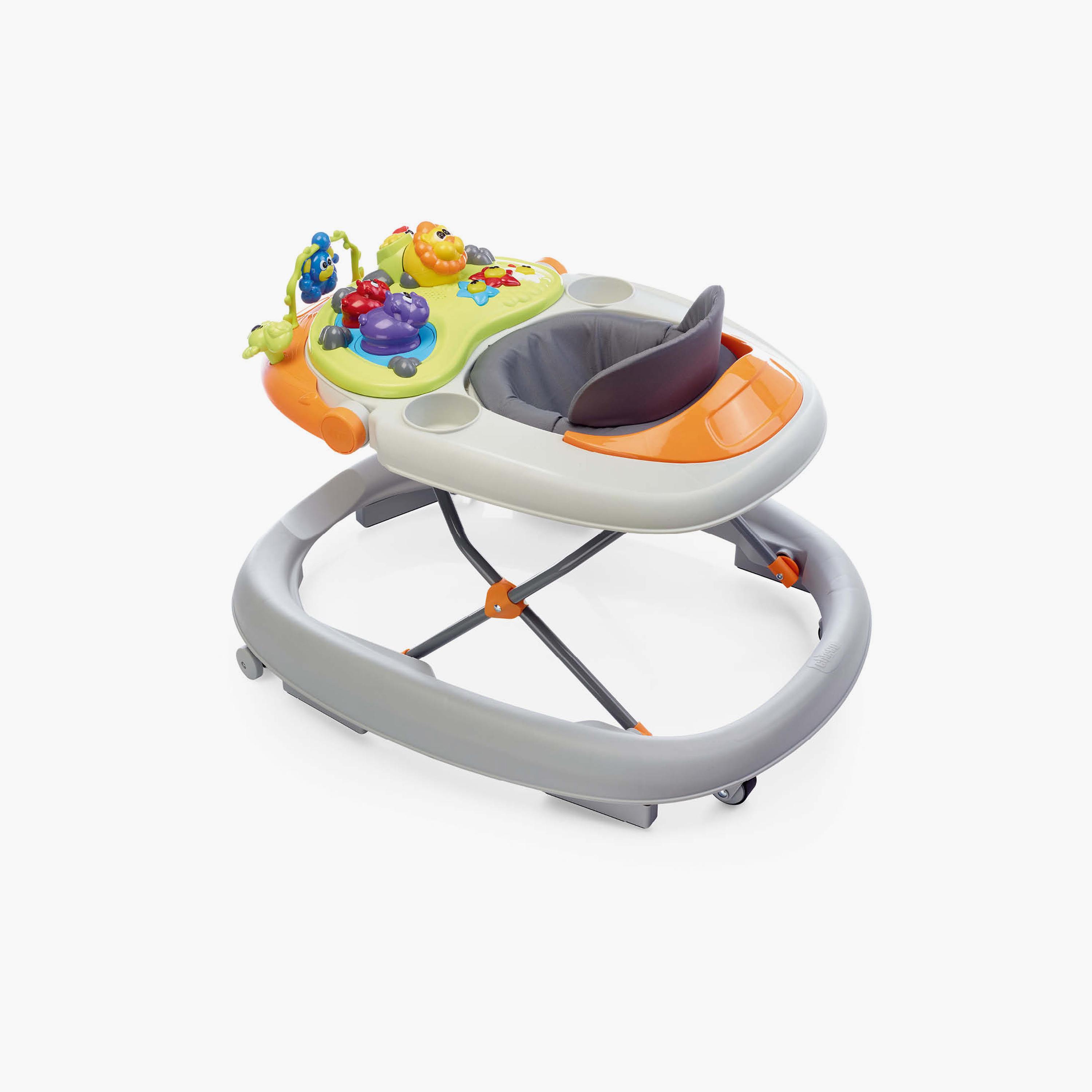 Chicco Walky Talky Baby Walker - Grey - 6 Months+-baby-infantactivity-walkers-image-1