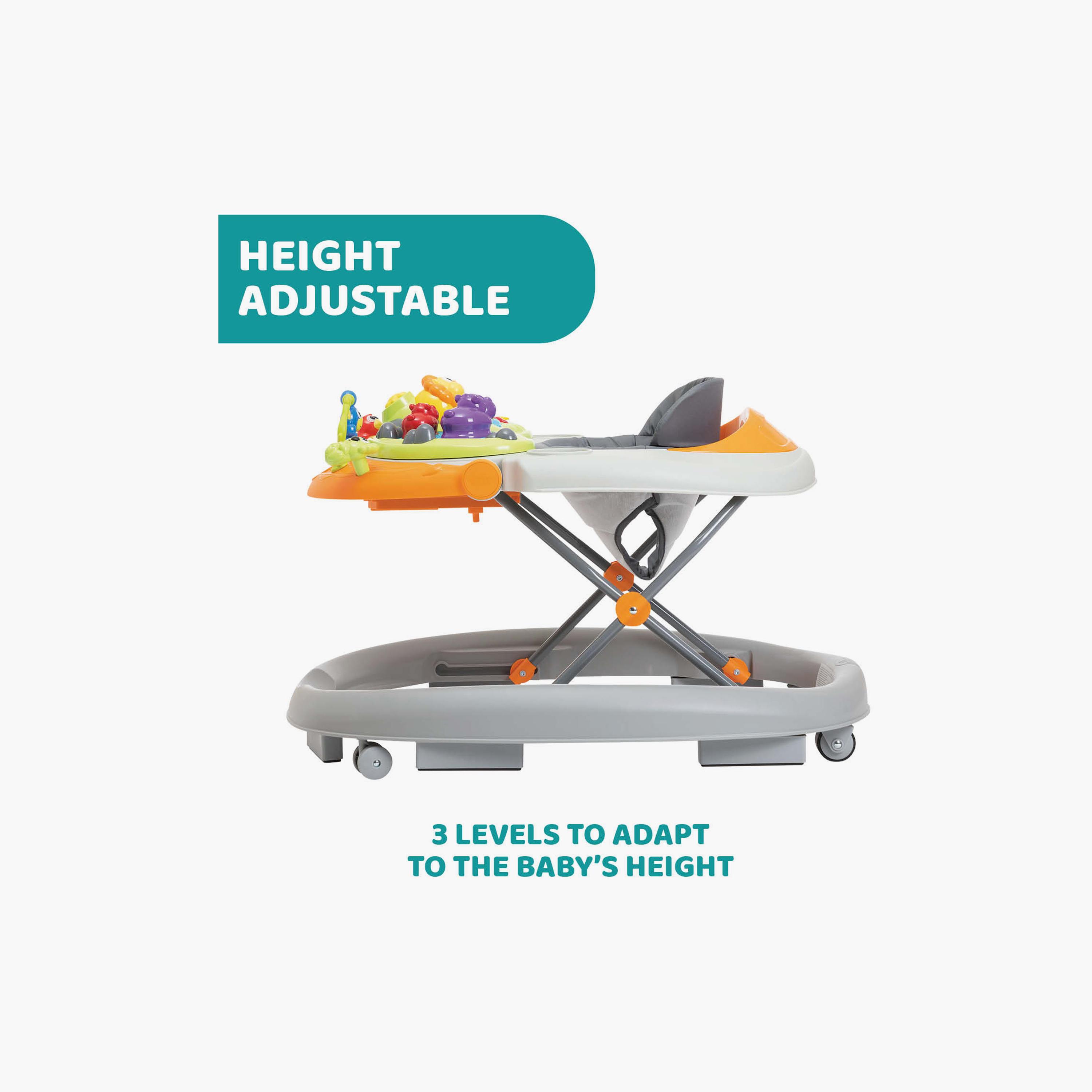 Chicco Walky Talky Baby Walker - Grey - 6 Months+-baby-infantactivity-walkers-image-2