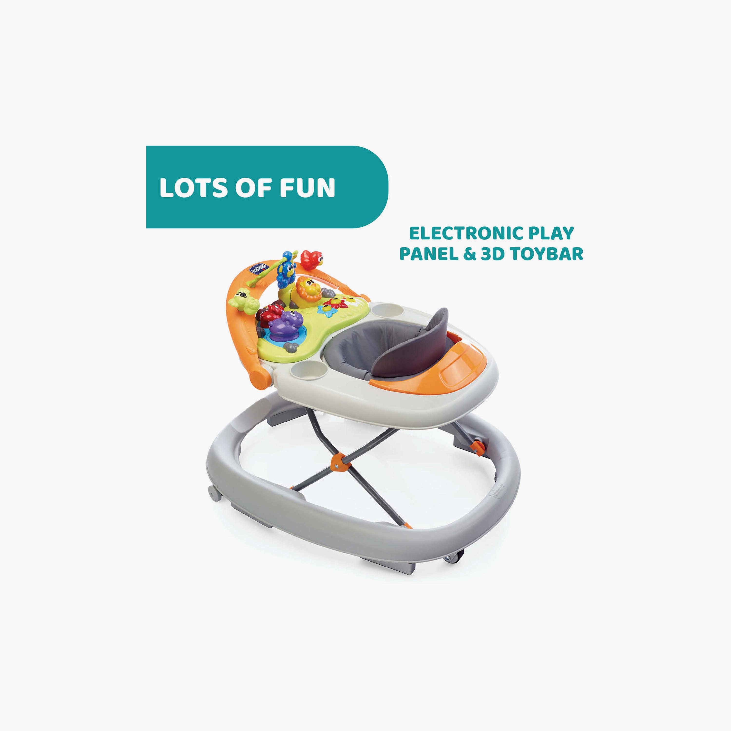 Chicco Walky Talky Baby Walker - Grey - 6 Months+-baby-infantactivity-walkers-image-7