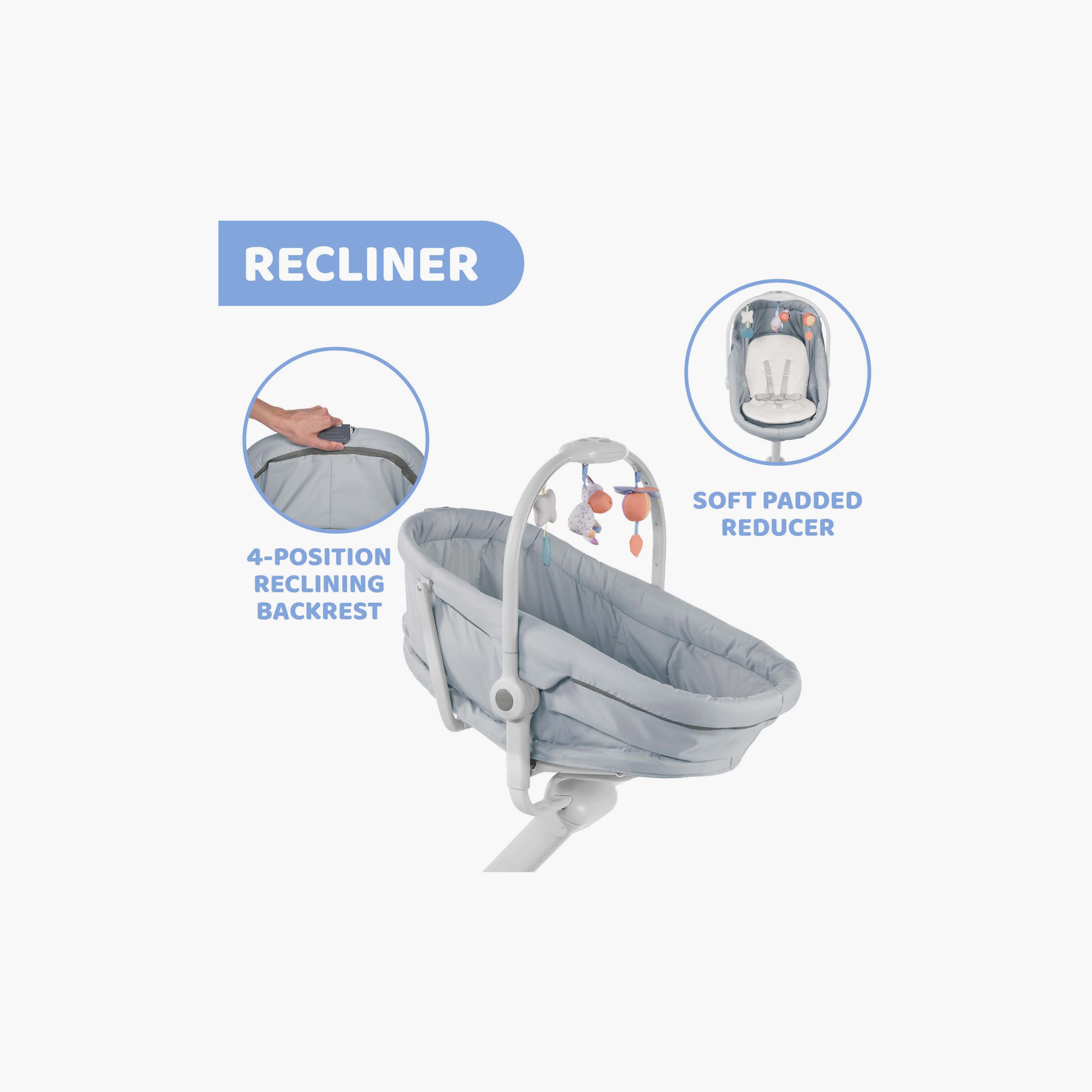 Chicco Baby Hug 4-in-1 Rocker - Grey - 0-36 Months-baby-nursery-furniture-cribsandbeds-bassinets-image-3