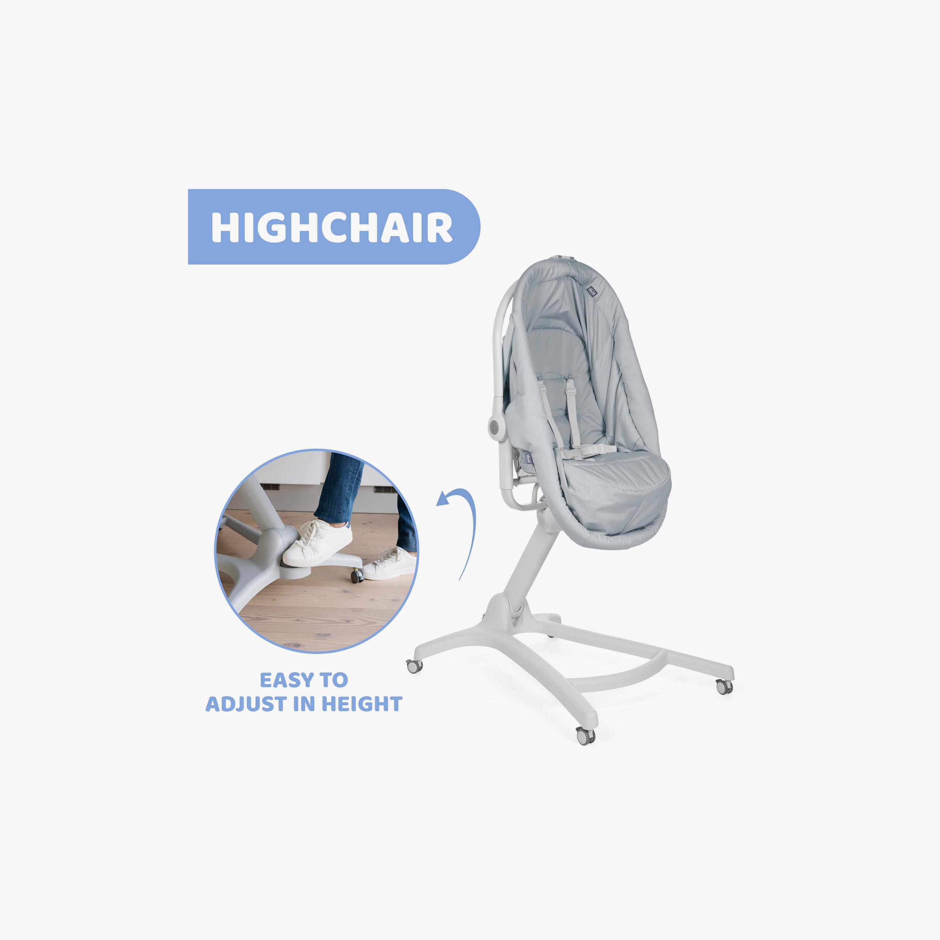 Chicco Baby Hug 4-in-1 Rocker - Grey - 0-36 Months-baby-nursery-furniture-cribsandbeds-bassinets-image-4