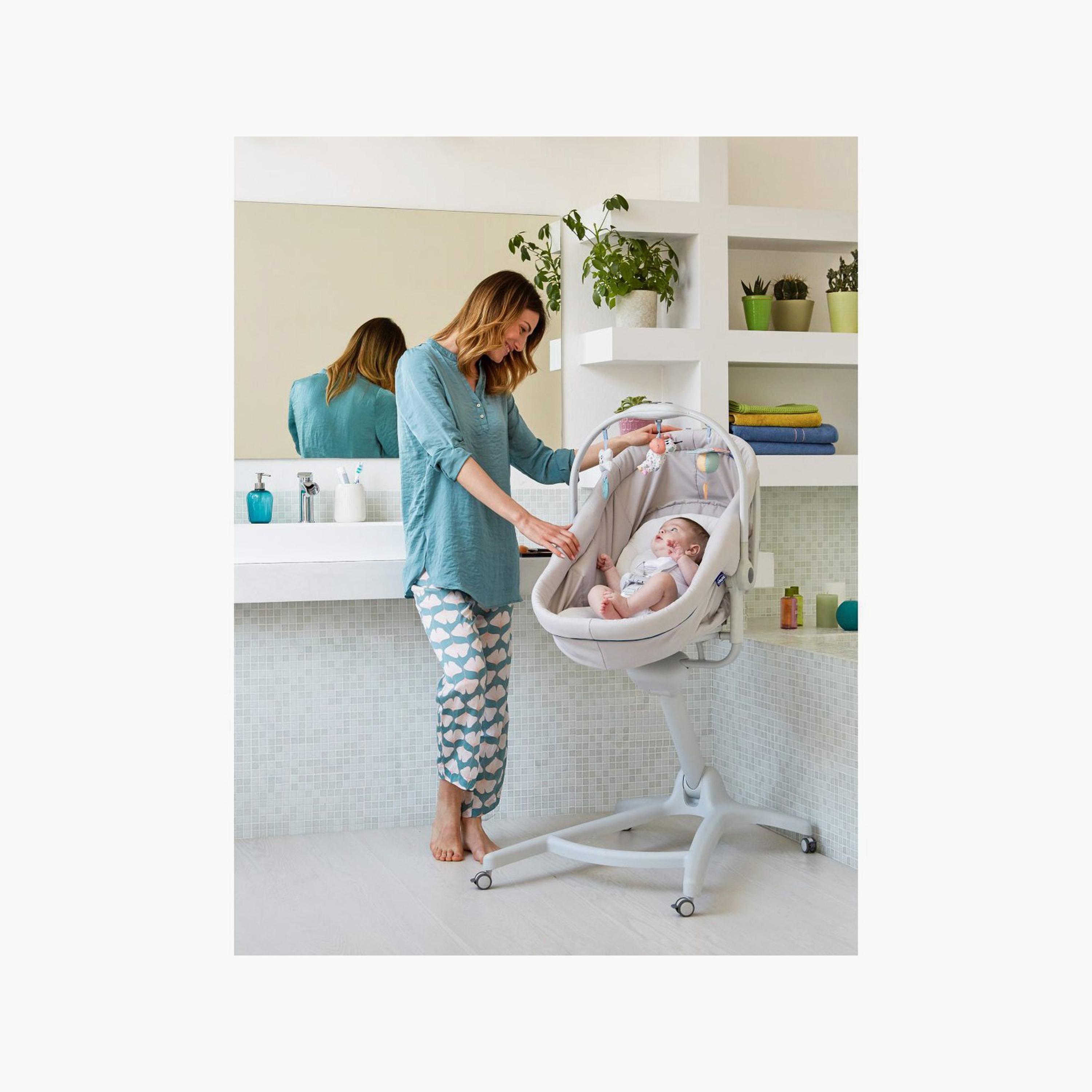 Chicco Baby Hug 4-in-1 Rocker - Grey - 0-36 Months-baby-nursery-furniture-cribsandbeds-bassinets-image-7