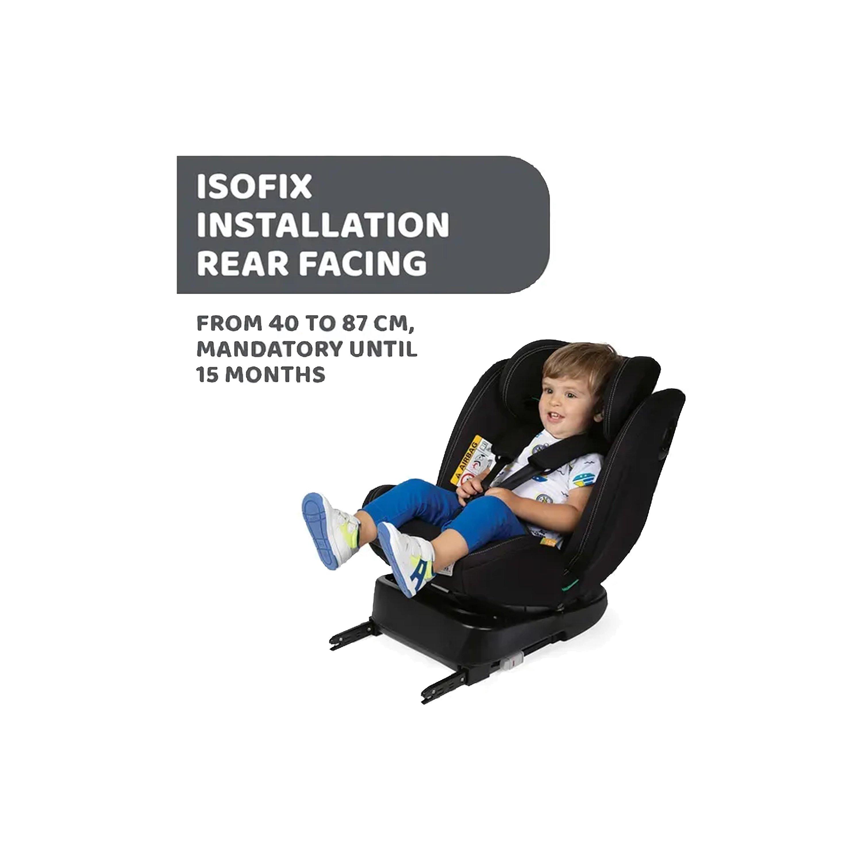 Chicco Unico Evo I-Size Classic Car Seat - Black-baby-gear-carseats-image-4