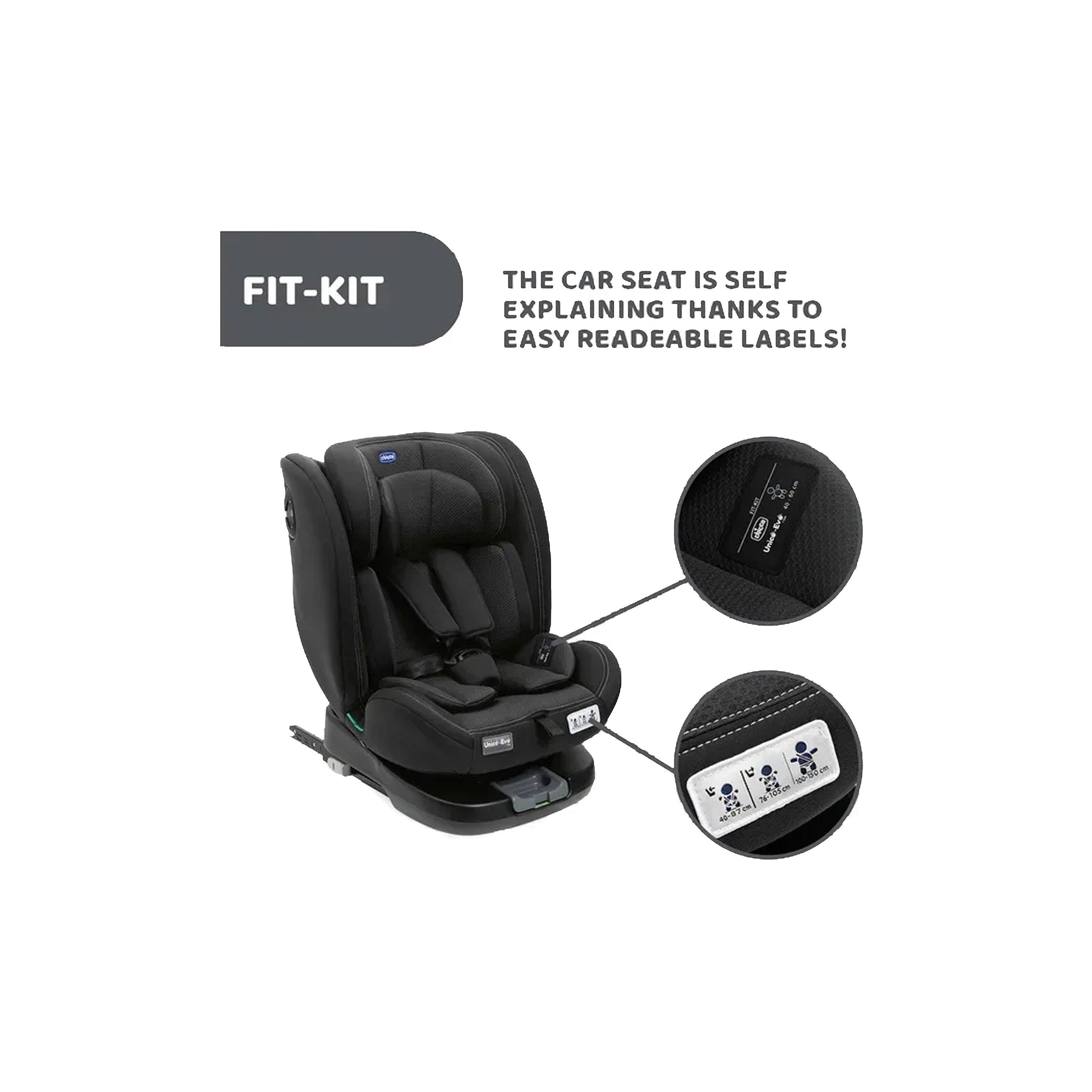 Chicco Unico Evo I-Size Classic Car Seat - Black-baby-gear-carseats-image-9