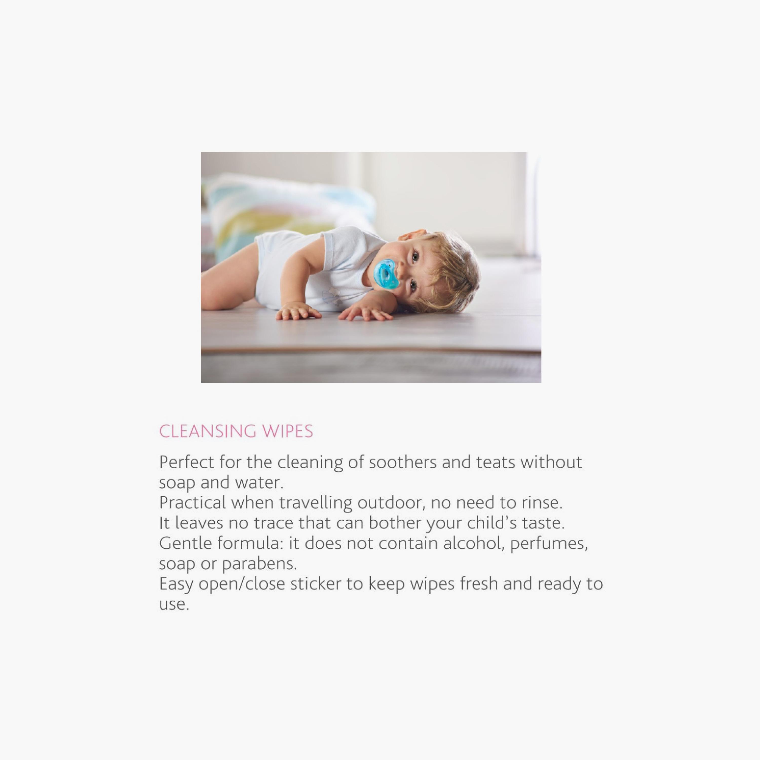 Chicco 16 Piece Soothers & Teats Cleansing Wipes-baby-diapering-babywipes-image-2