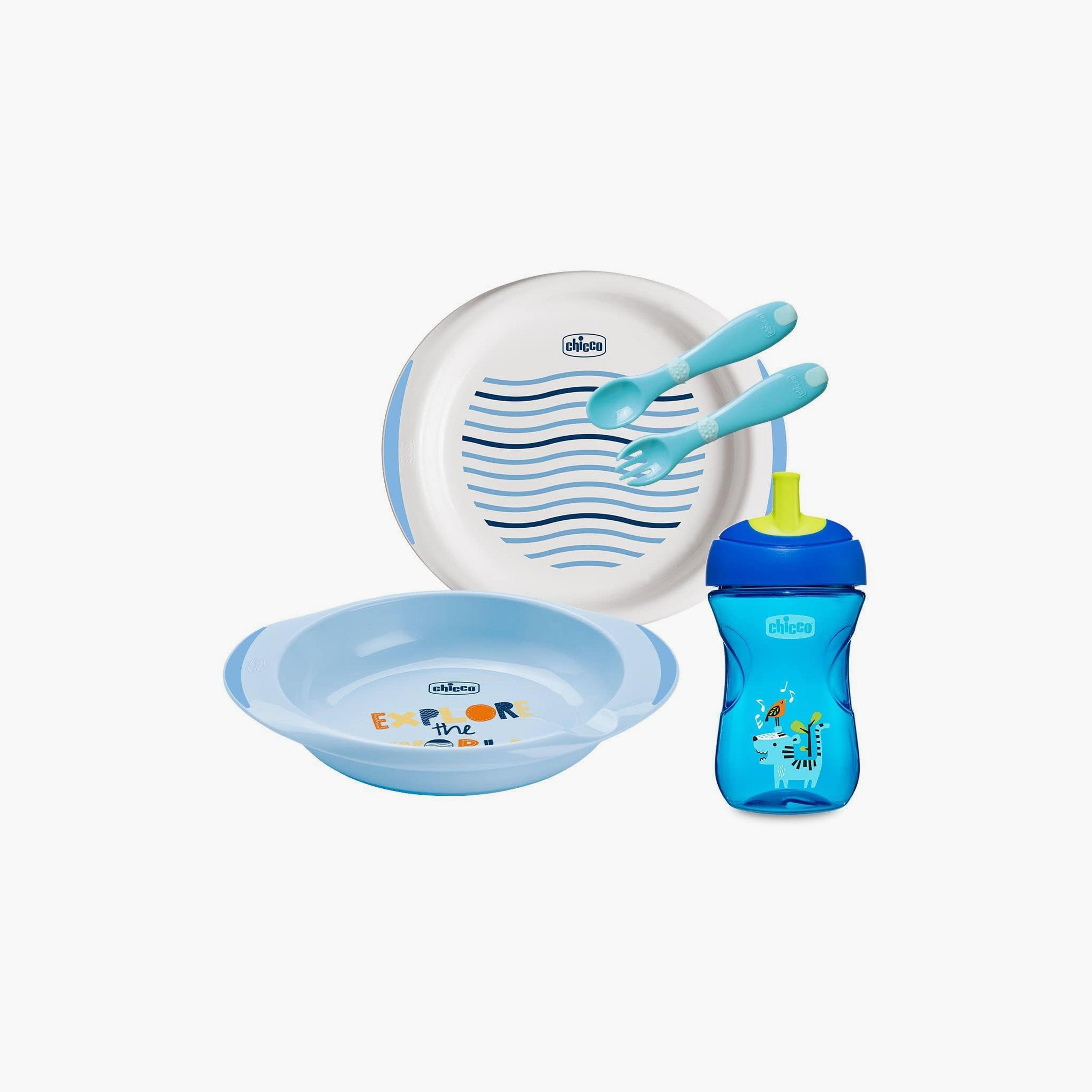 مجموعة بداية الفطام من شيكو - أزرق - 12 شهرًا فأكثر-baby-feeding-mealtimeessentials-image-1