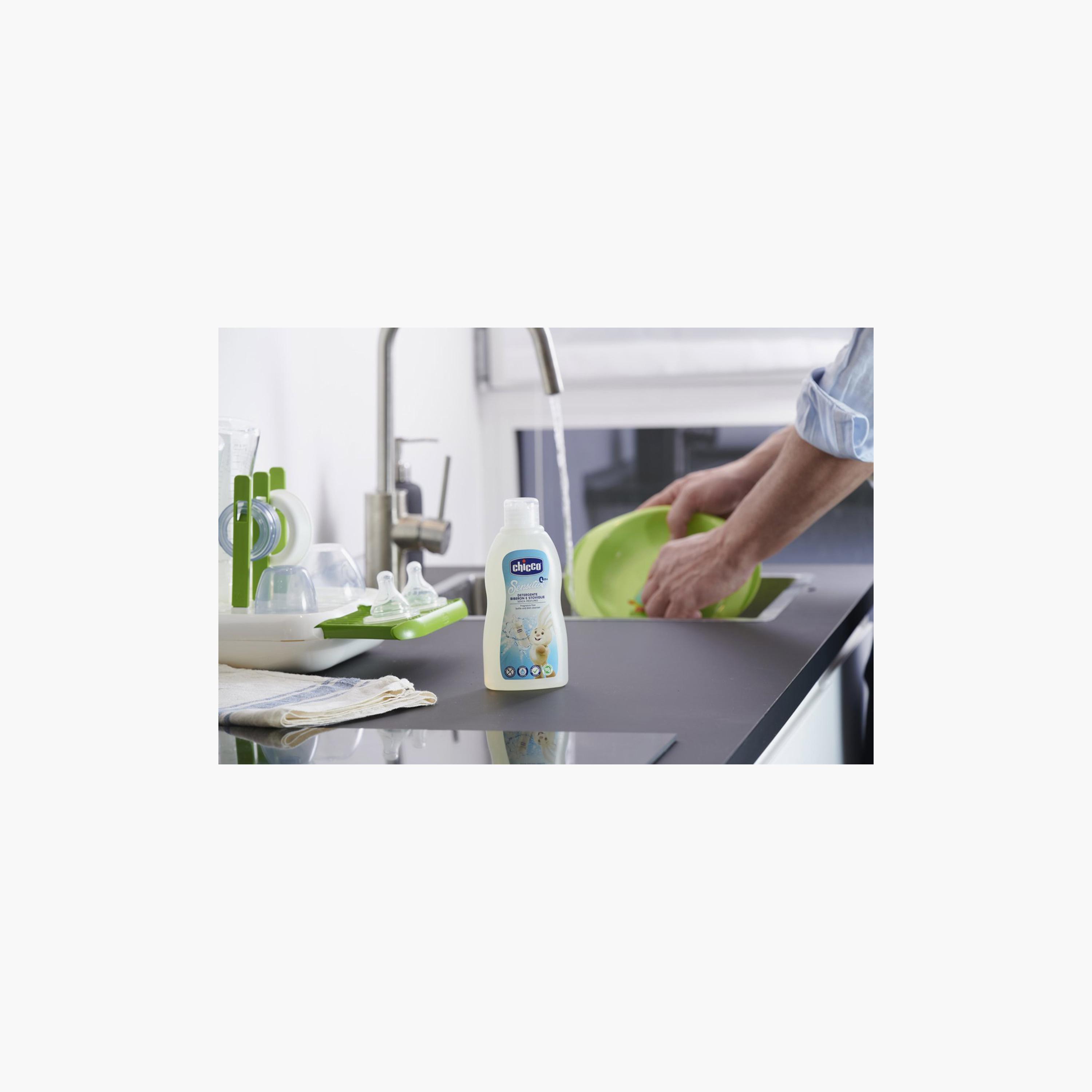 Chicco Bottle & Dish Cleanser - 300ml - 0 Months+-baby-feeding-cleaningliquids-image-5