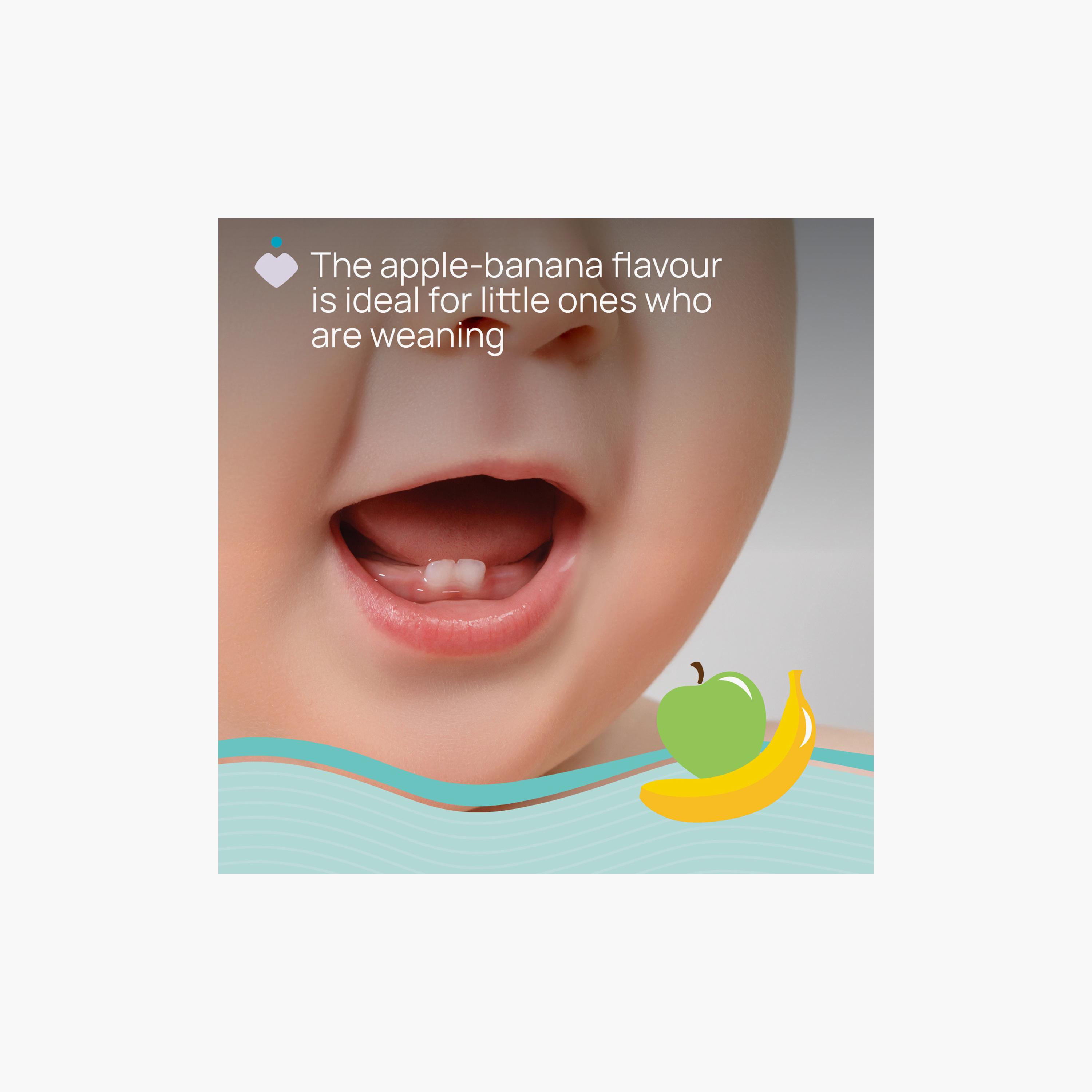 Chicco Apple-Banana Toothpaste with Fluoride - 50ml - 6-24 Months-beautyandpersonalcare-babycare-teethanddentalcare-image-5