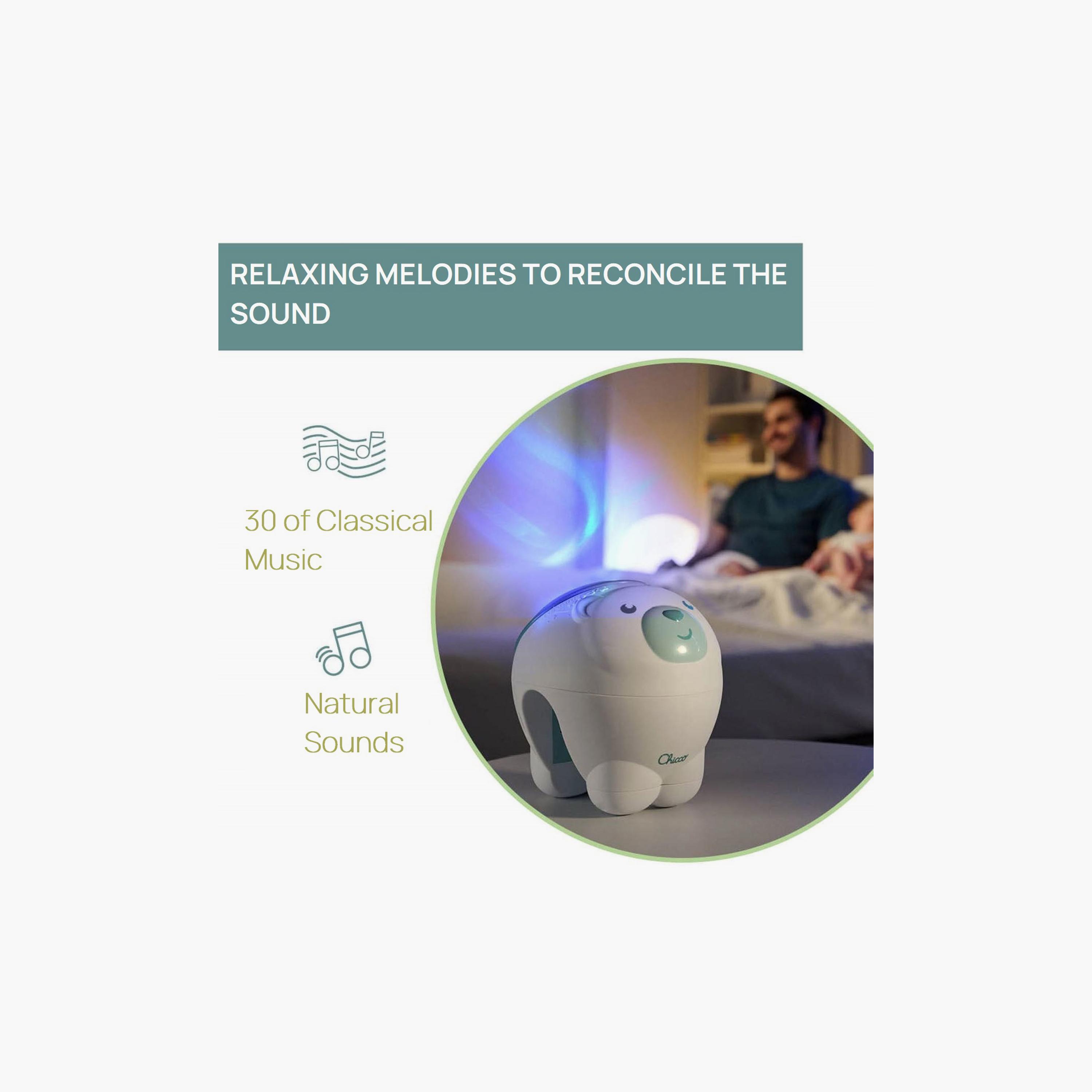 Chicco Polar Bear Night Light Projector - 0 Months+-toys-babyandtoddlertoys-lightsandmusicaltoys-image-3