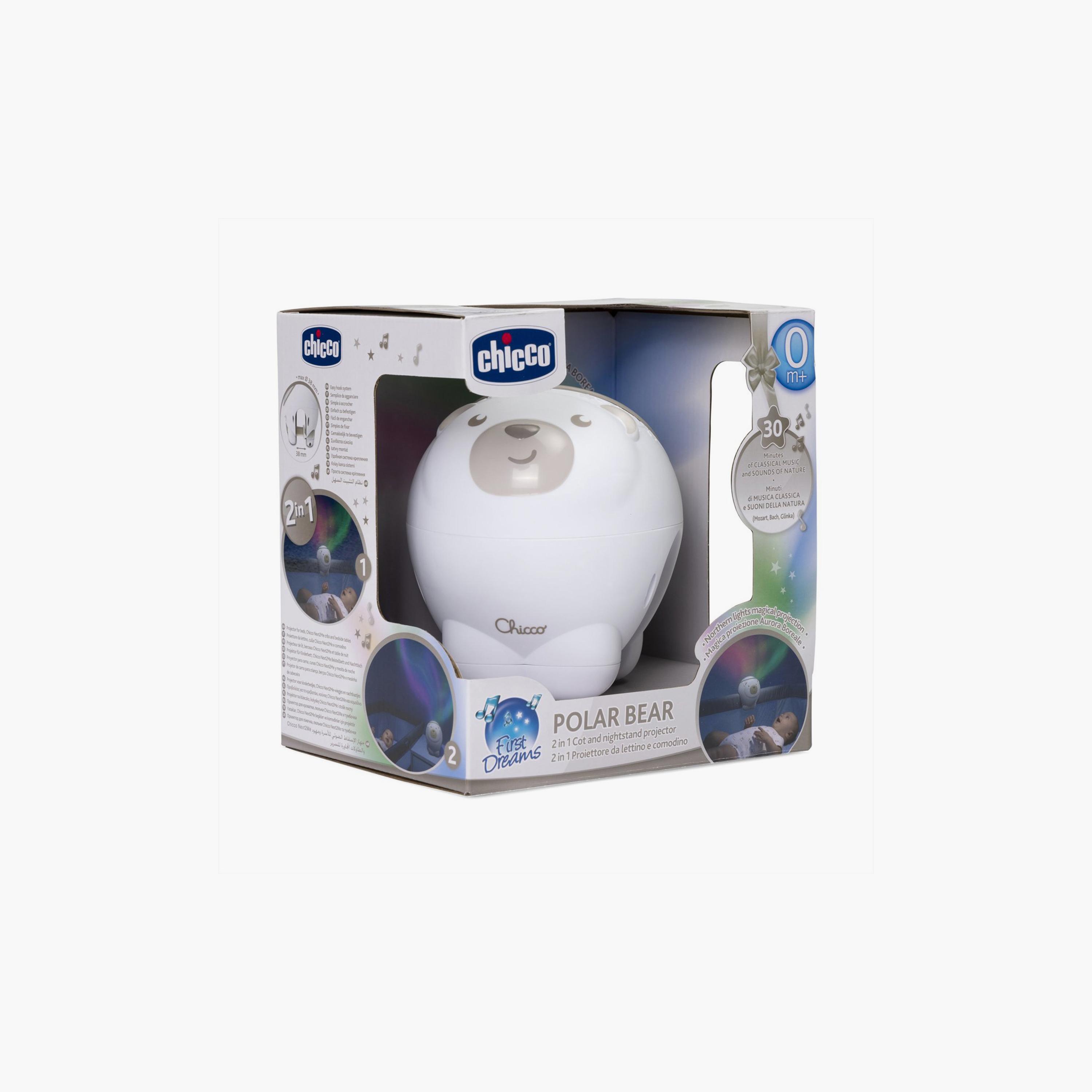 Chicco Polar Bear Night Light Projector - 0 Months+-toys-babyandtoddlertoys-lightsandmusicaltoys-image-9