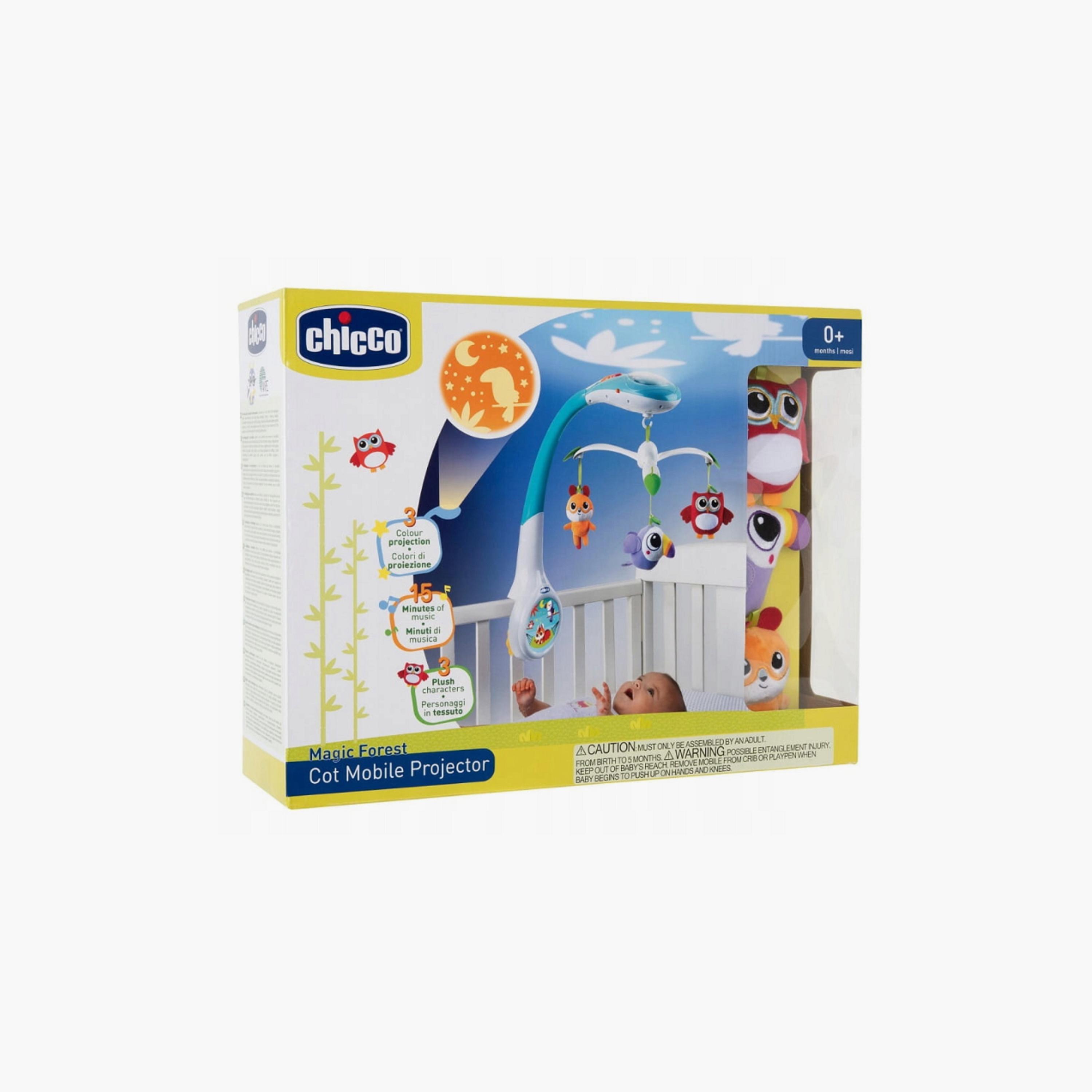 Chicco Magic Forest Cot Mobile Projector - 0 Months+-toys-babyandtoddlertoys-strollertoys-image-4