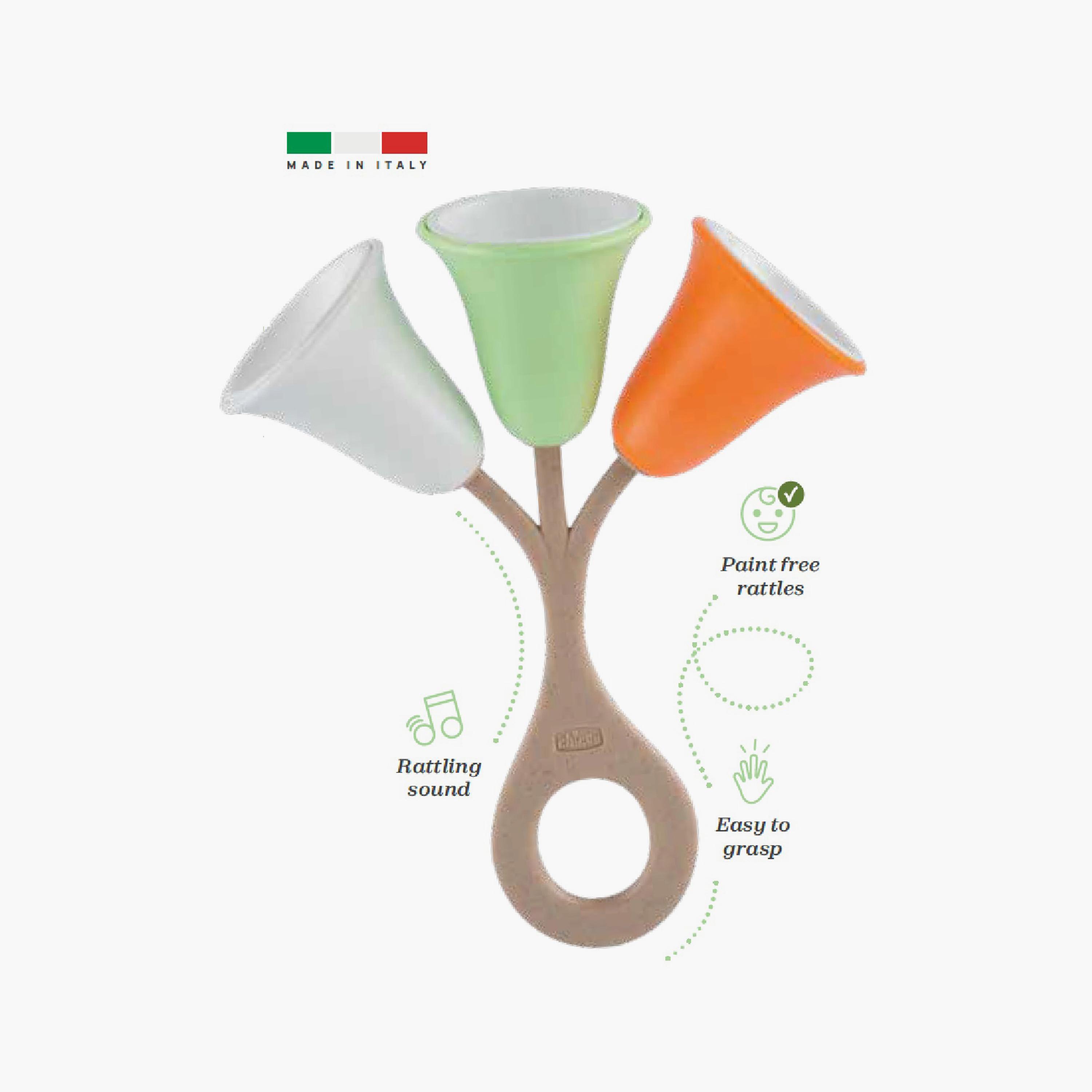 Chicco Tulip Teething Rattle - 3-18 Months-toys-babyandtoddlertoys-rattlesandteethers-image-5