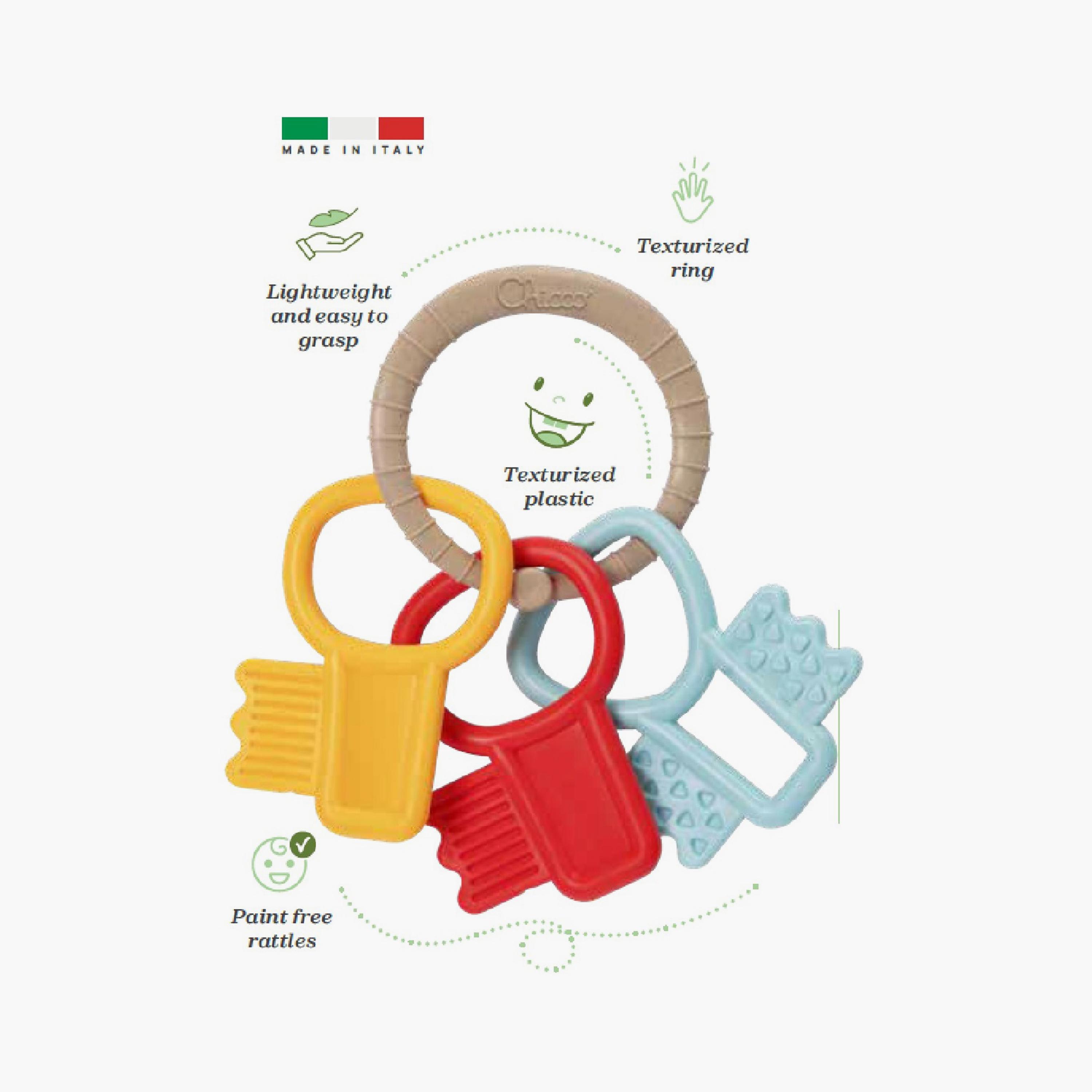 خشخيشة مفاتيح التسنين من شيكو - عمر 3 إلى 18 شهرًا-toys-babyandtoddlertoys-rattlesandteethers-image-3