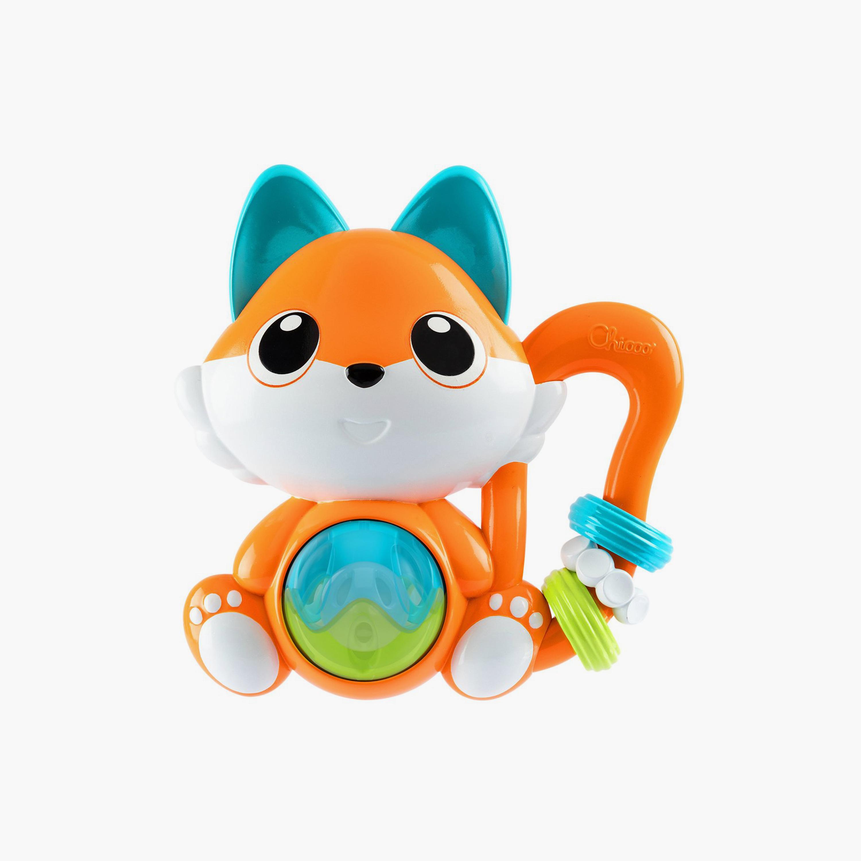 Chicco Musical Fox Plastic Rattle - 6-36 Months-toys-babyandtoddlertoys-rattlesandteethers-image-1