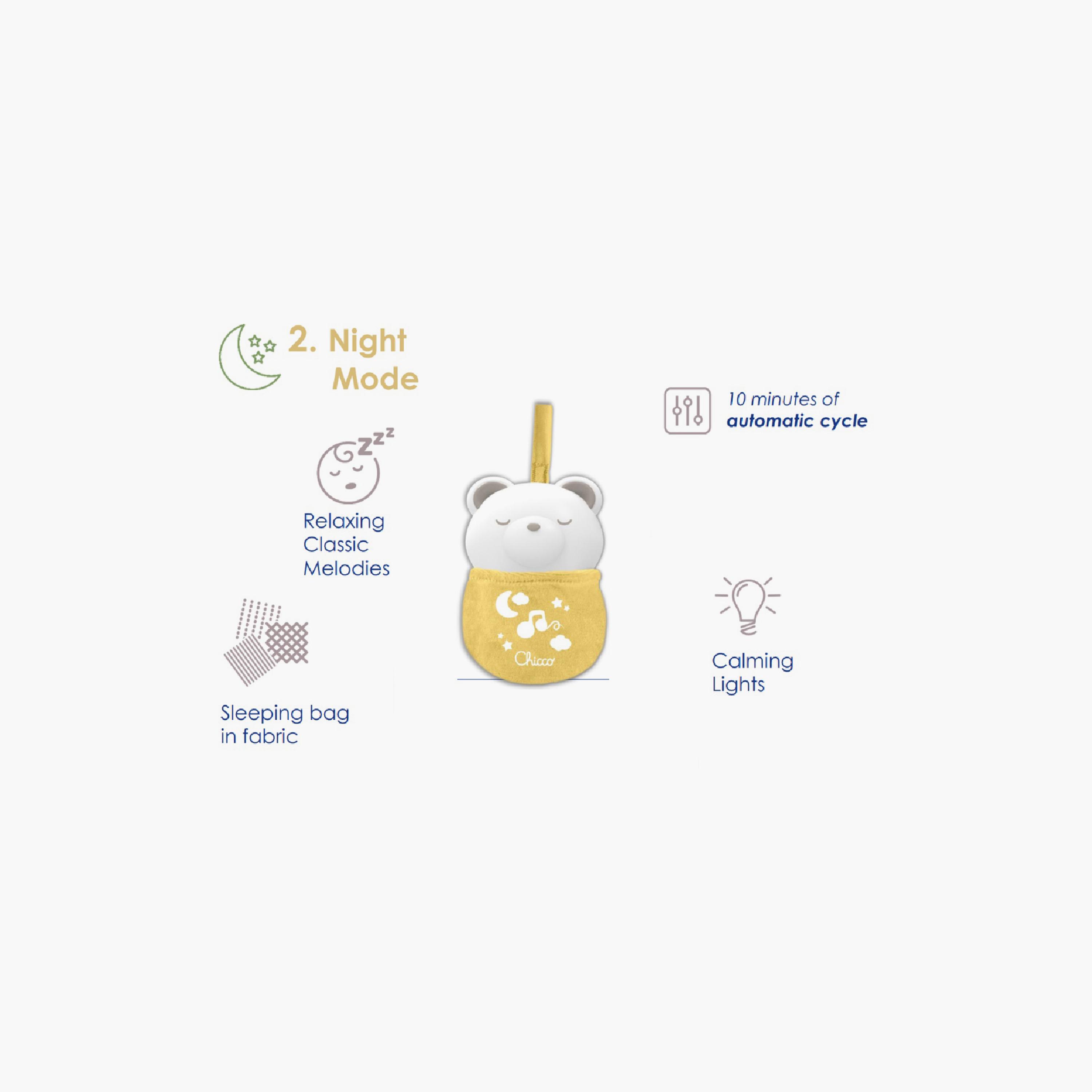 Chicco Day & Night Bear Electronic Rattle - 0 Months+-toys-babyandtoddlertoys-lightsandmusicaltoys-image-5