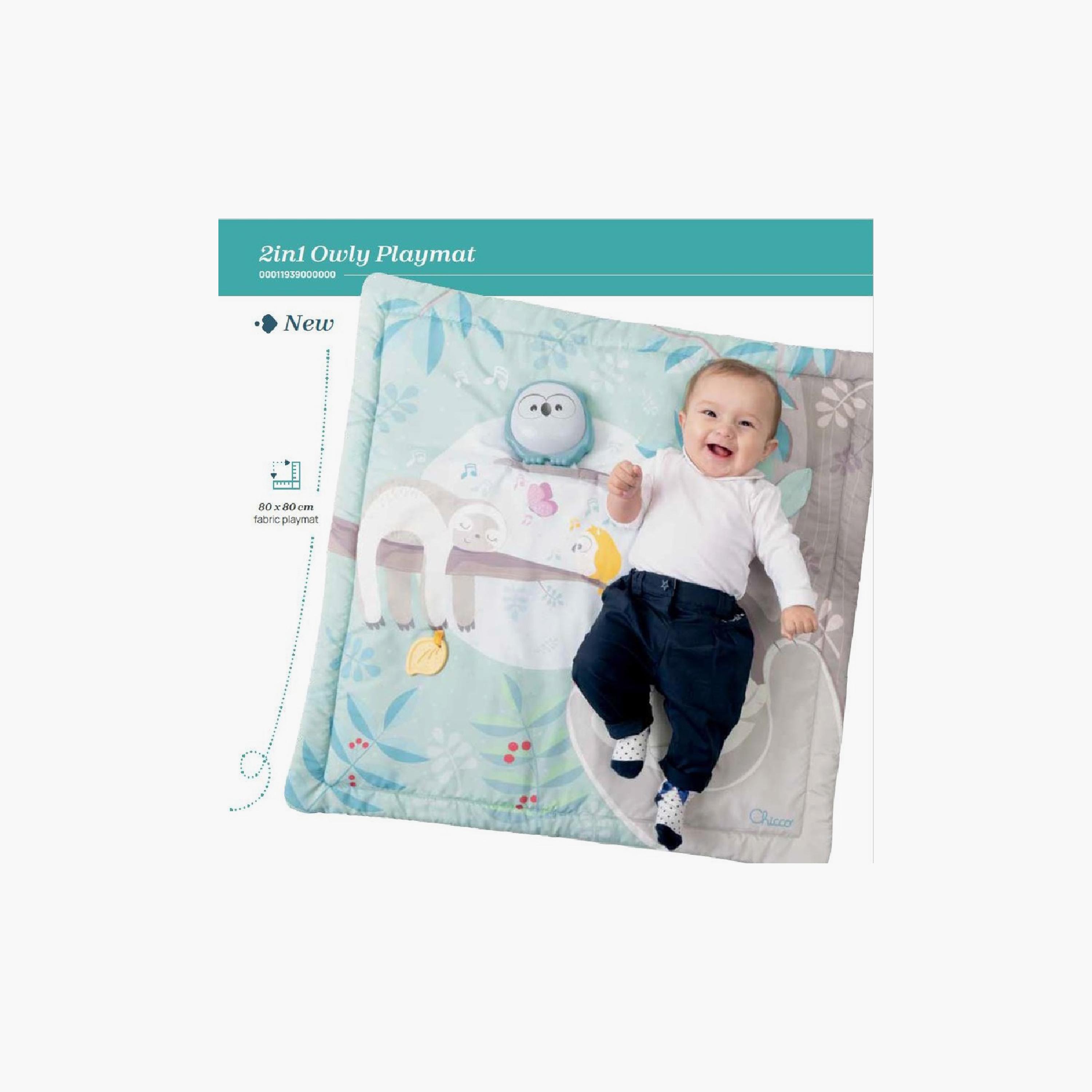 Chicco Owly 2-in-1 Electronic Playmat - 0 Months+-baby-infantactivity-playpensandplaymats-image-11
