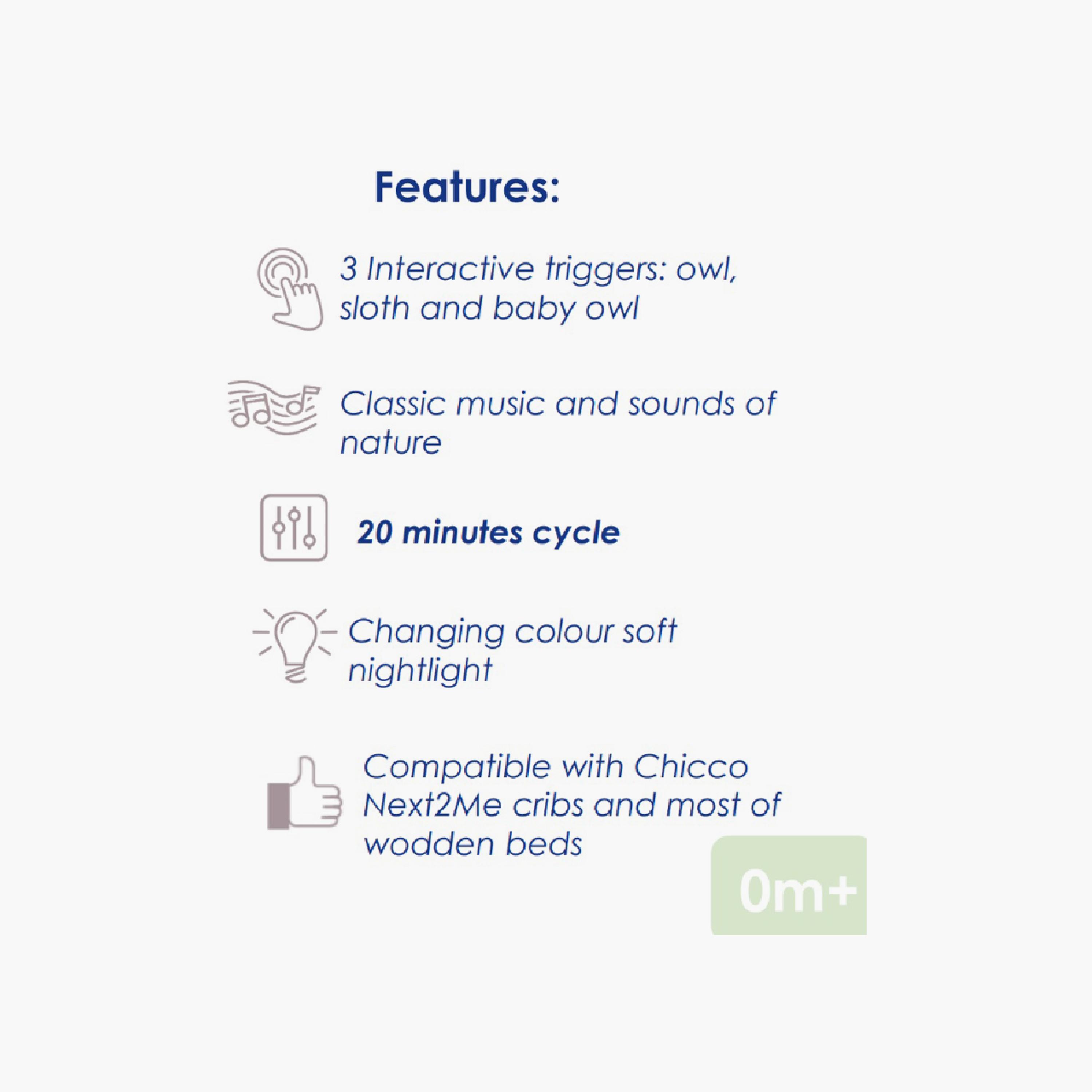 Chicco Owly 2-in-1 Electronic Playmat - 0 Months+-baby-infantactivity-playpensandplaymats-image-4