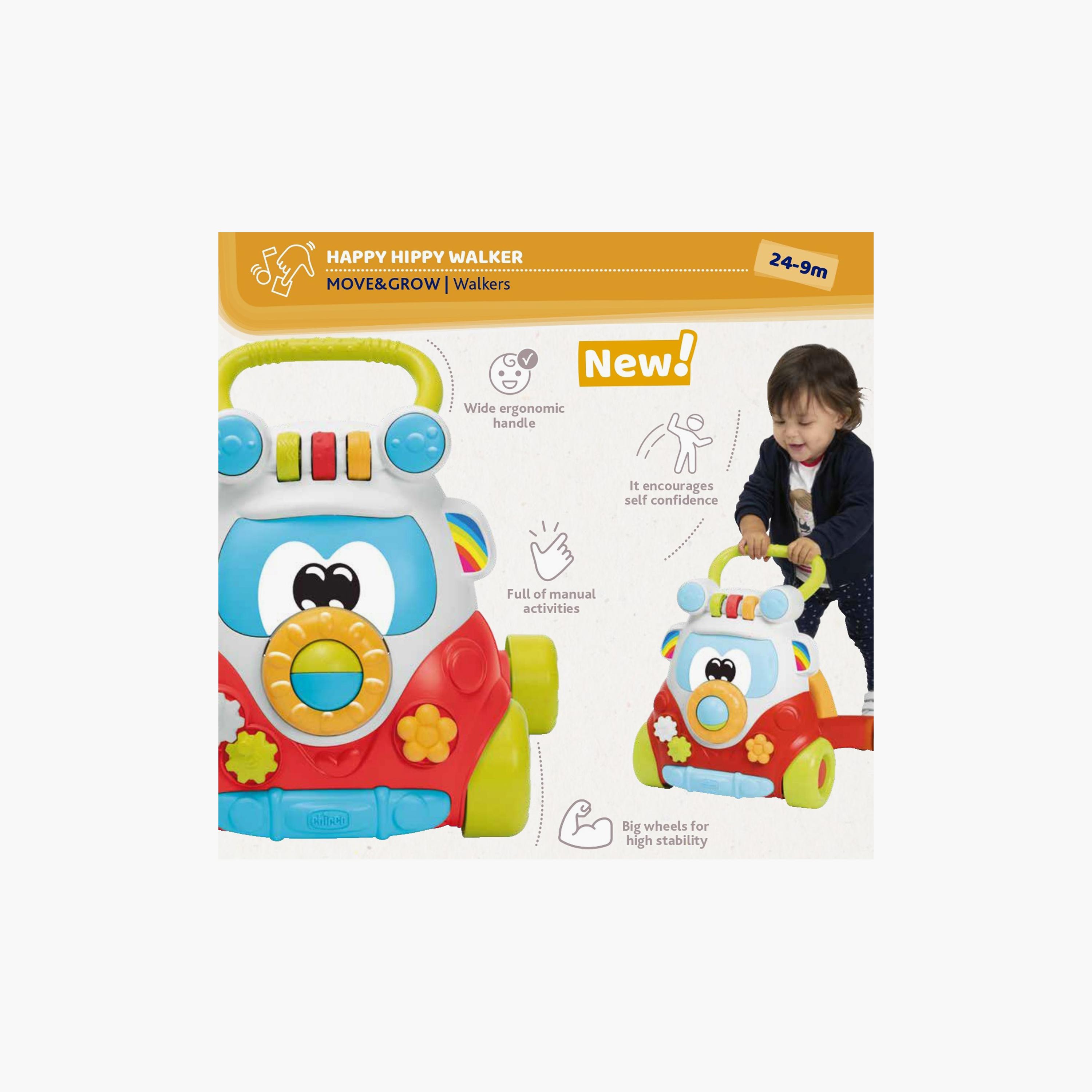 مشاية أطفال هابي هيبي من شيكو - عمر 9 إلى 24 شهرًا-baby-infantactivity-walkers-image-6