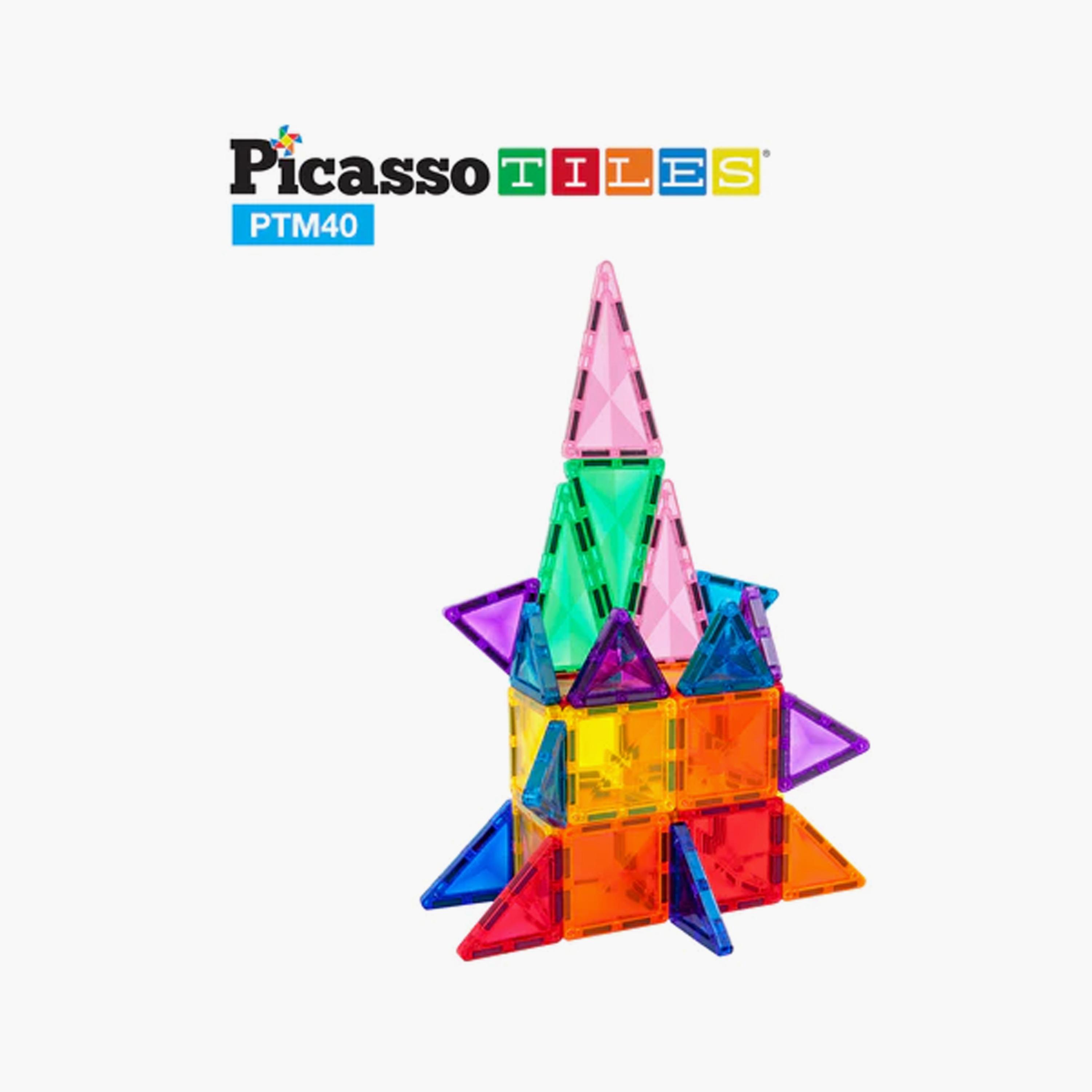 مكعبات بناء مغناطيسية ميني دايموند 40 قطعة من بيكاسو تايلز-toys-buildingblocks-magnetictoys-image-4