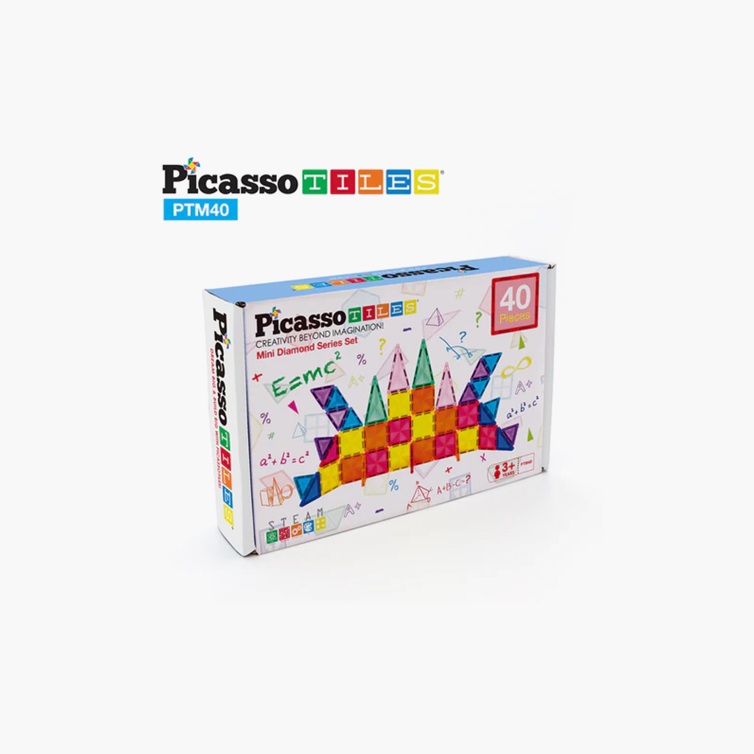 مكعبات بناء مغناطيسية ميني دايموند 40 قطعة من بيكاسو تايلز-toys-buildingblocks-magnetictoys-image-8