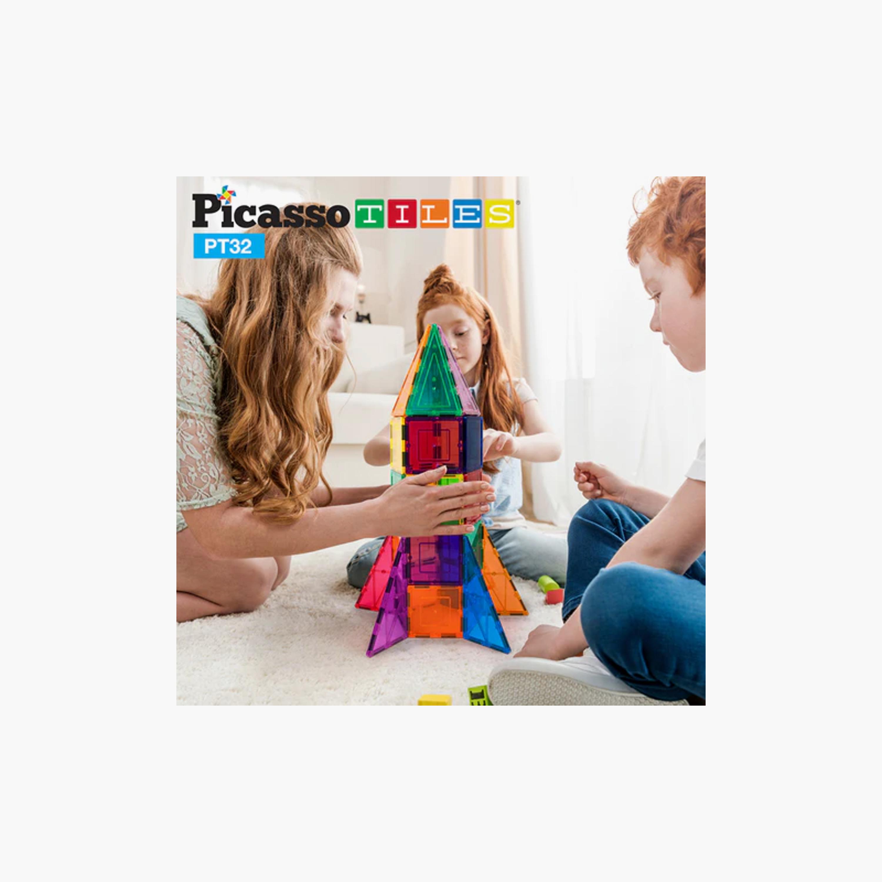 Picasso Tiles 32-Piece Rocket Booster Themed Magnetic Building Block Set-toys-buildingblocks-magnetictoys-image-9