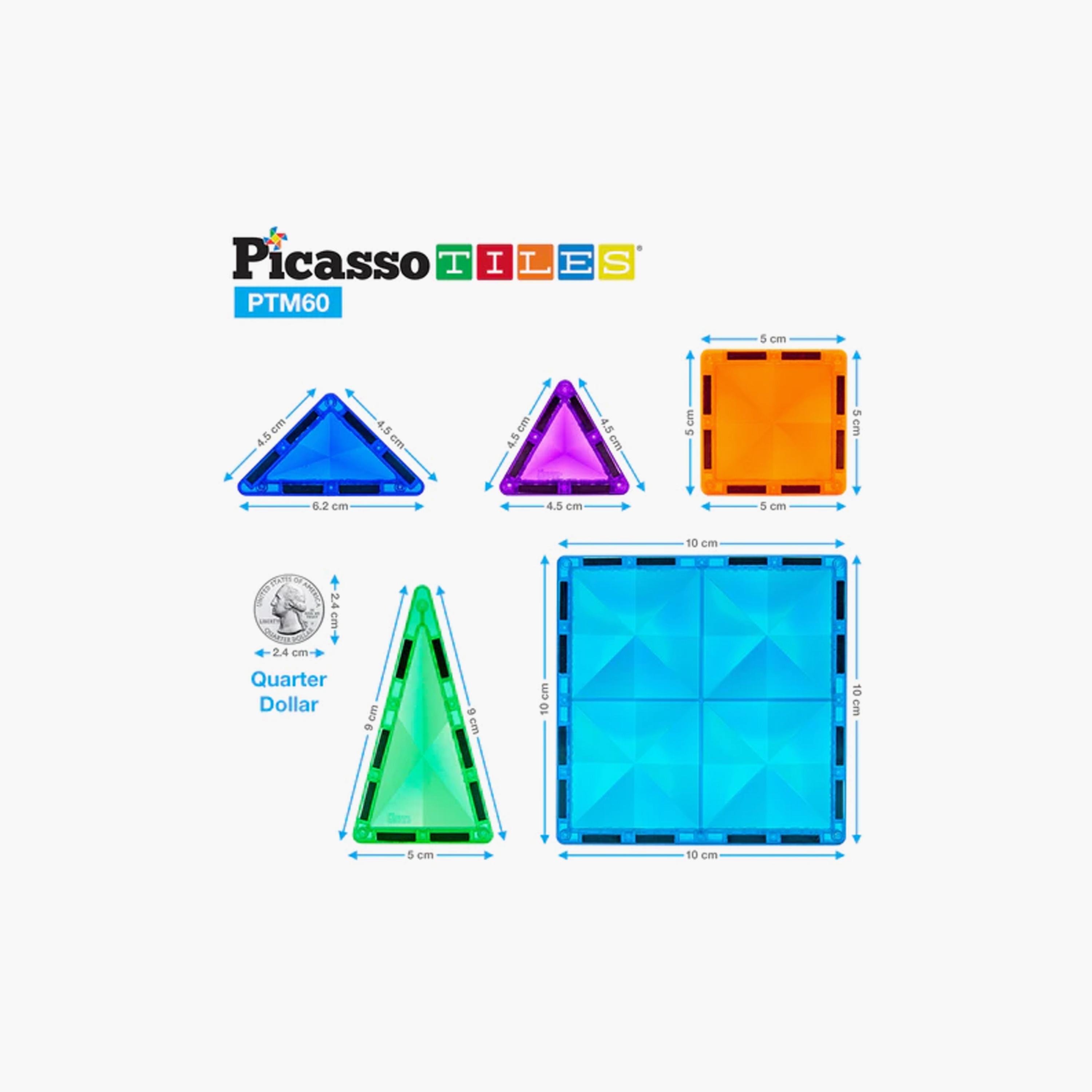 مكعبات بناء مغناطيسية ميني دايموند 60 قطعة من بيكاسو تايلز-toys-buildingblocks-magnetictoys-image-7