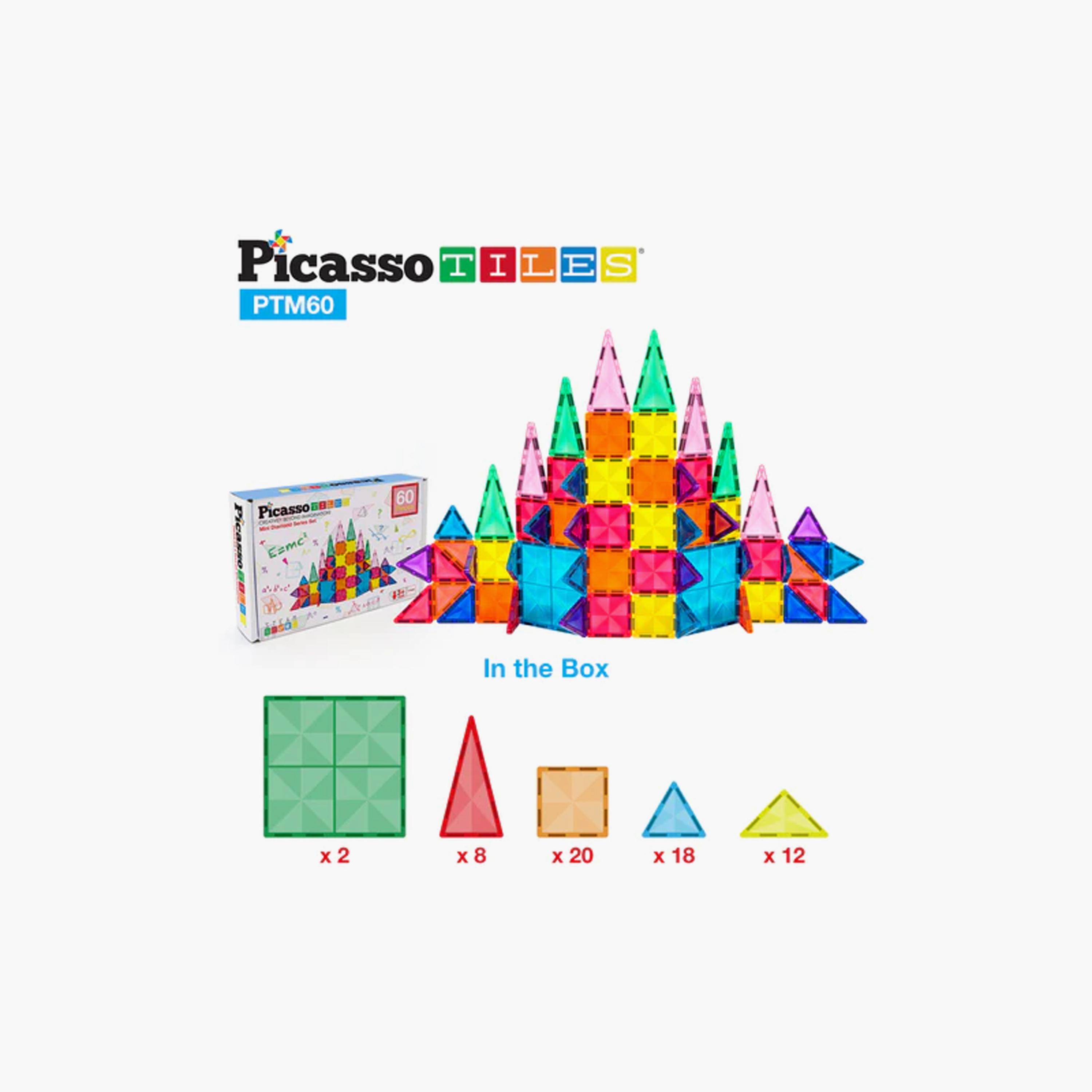 مكعبات بناء مغناطيسية ميني دايموند 60 قطعة من بيكاسو تايلز-toys-buildingblocks-magnetictoys-image-8