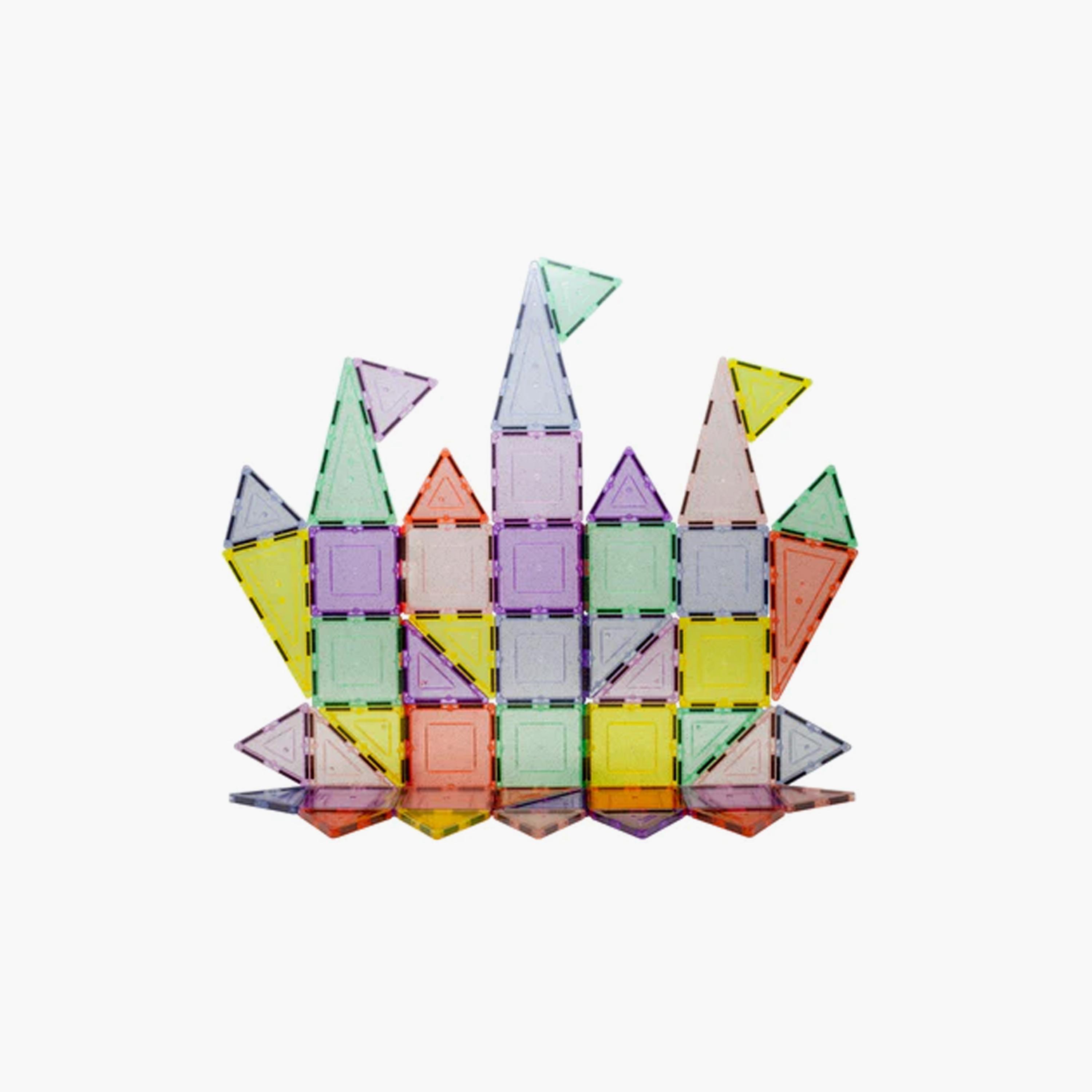 مجموعة بناء بلاط مغناطيسي لامع باستيل مكونة من 48 قطعة من بيكاسو تايلز-toys-buildingblocks-magnetictoys-image-2