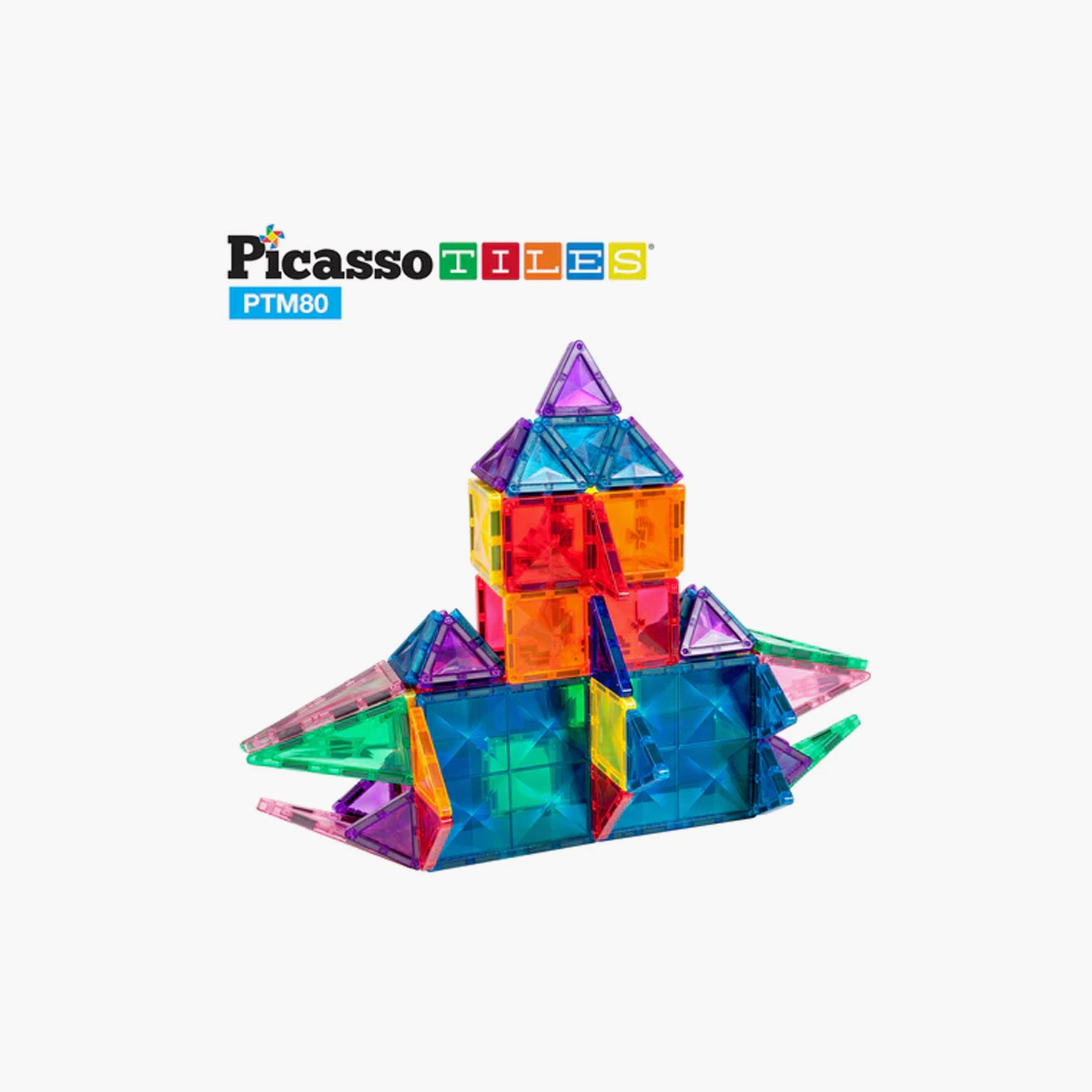 مكعبات بناء مغناطيسية ميني دايموند 80 قطعة من بيكاسو تايلز-toys-buildingblocks-magnetictoys-image-1