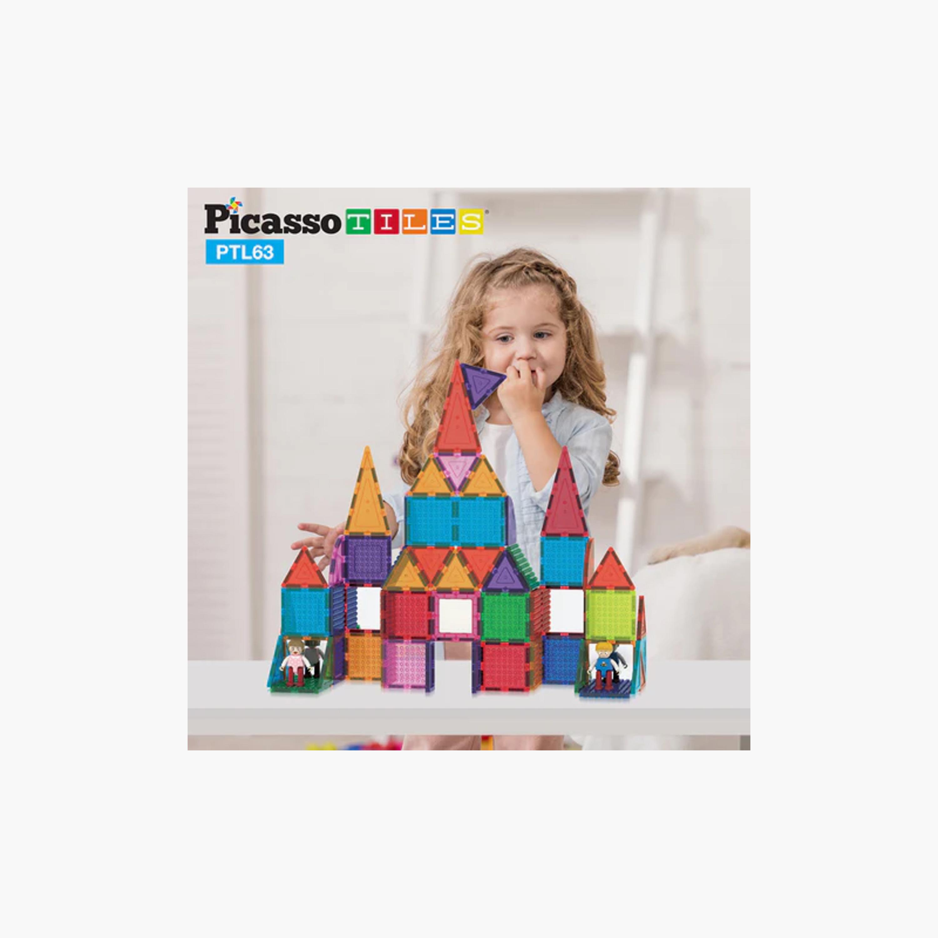 63 قطعة مغناطيسية للبناء والبلاط ثلاثي الأبعاد من بيكاسو تايلز-toys-buildingblocks-magnetictoys-image-8
