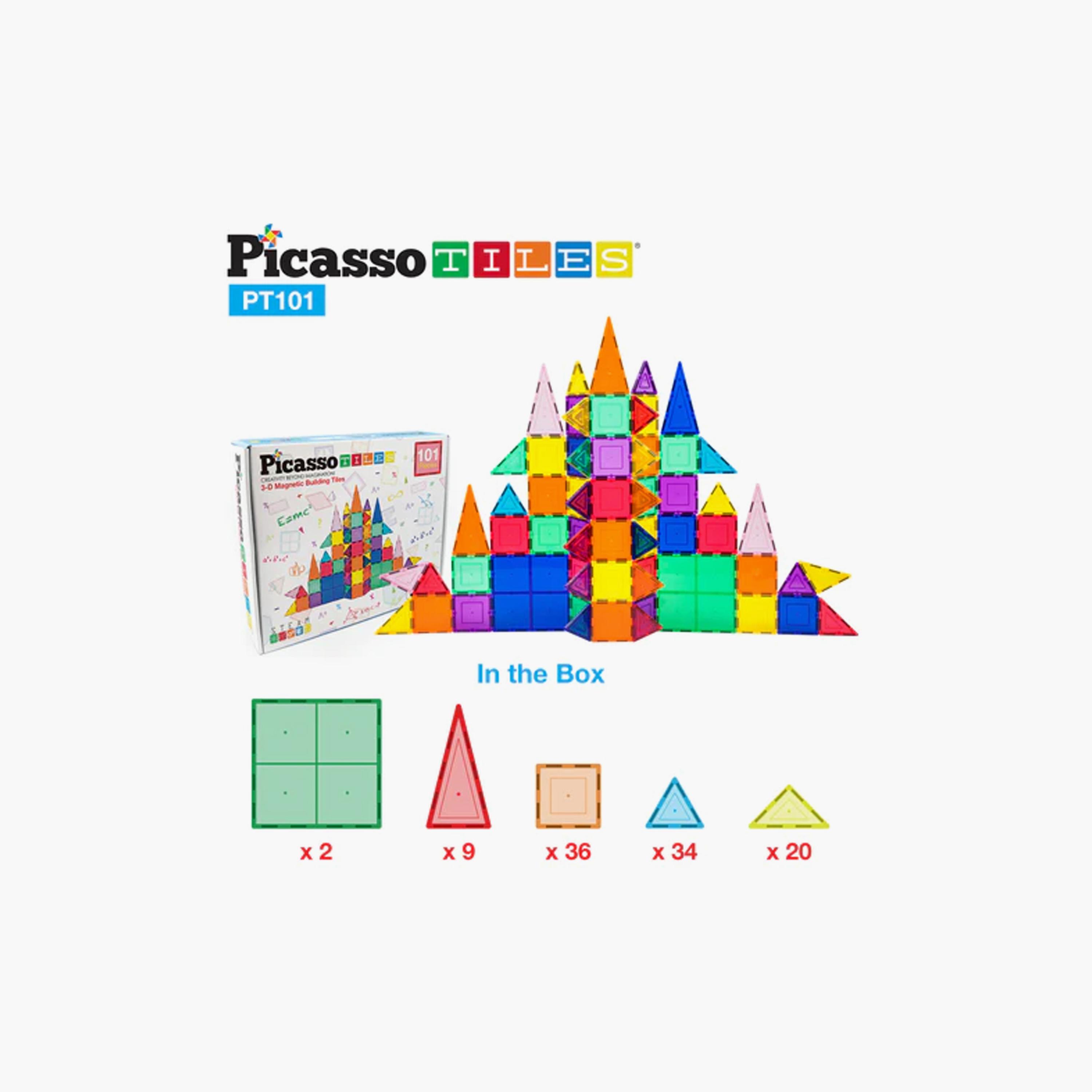 ألعاب بناء مغناطيسية ثلاثية الأبعاد 101 قطعة من بيكاسو تايلز-toys-buildingblocks-magnetictoys-image-2