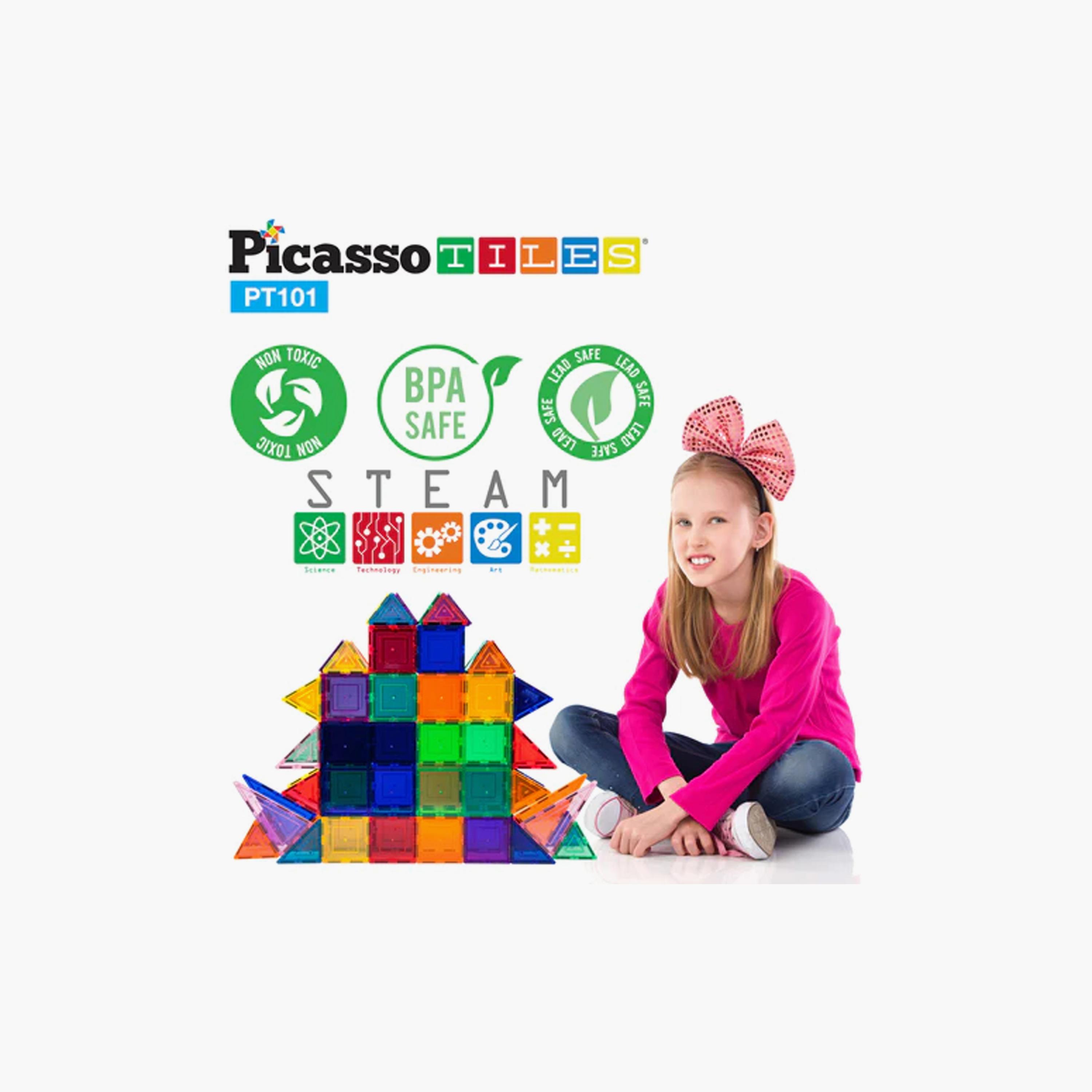 ألعاب بناء مغناطيسية ثلاثية الأبعاد 101 قطعة من بيكاسو تايلز-toys-buildingblocks-magnetictoys-image-7