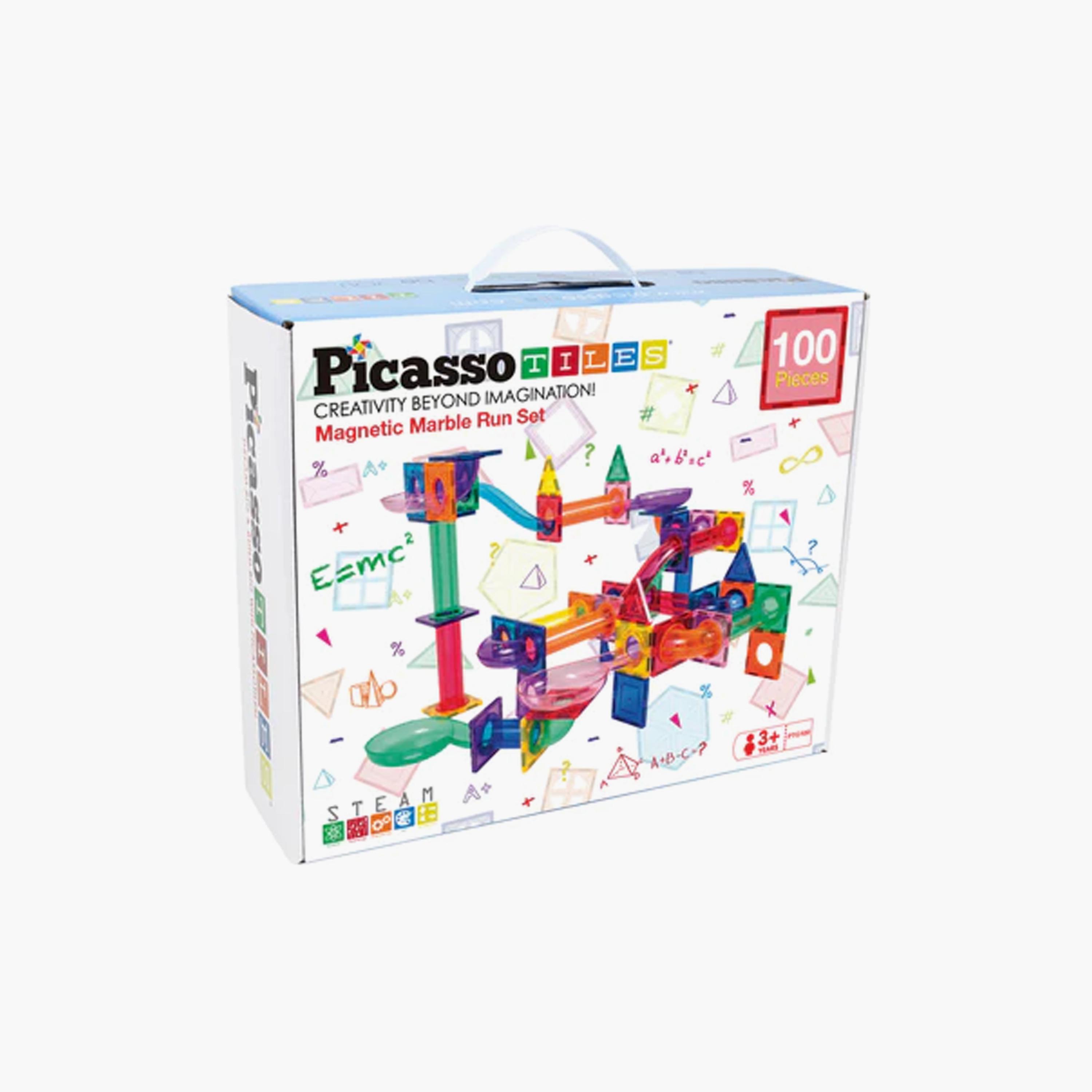 مجموعة ألعاب مسار سباق البلاط المغناطيسي مكونة من 100 قطعة من بيكاسو تايلز-toys-buildingblocks-magnetictoys-image-7