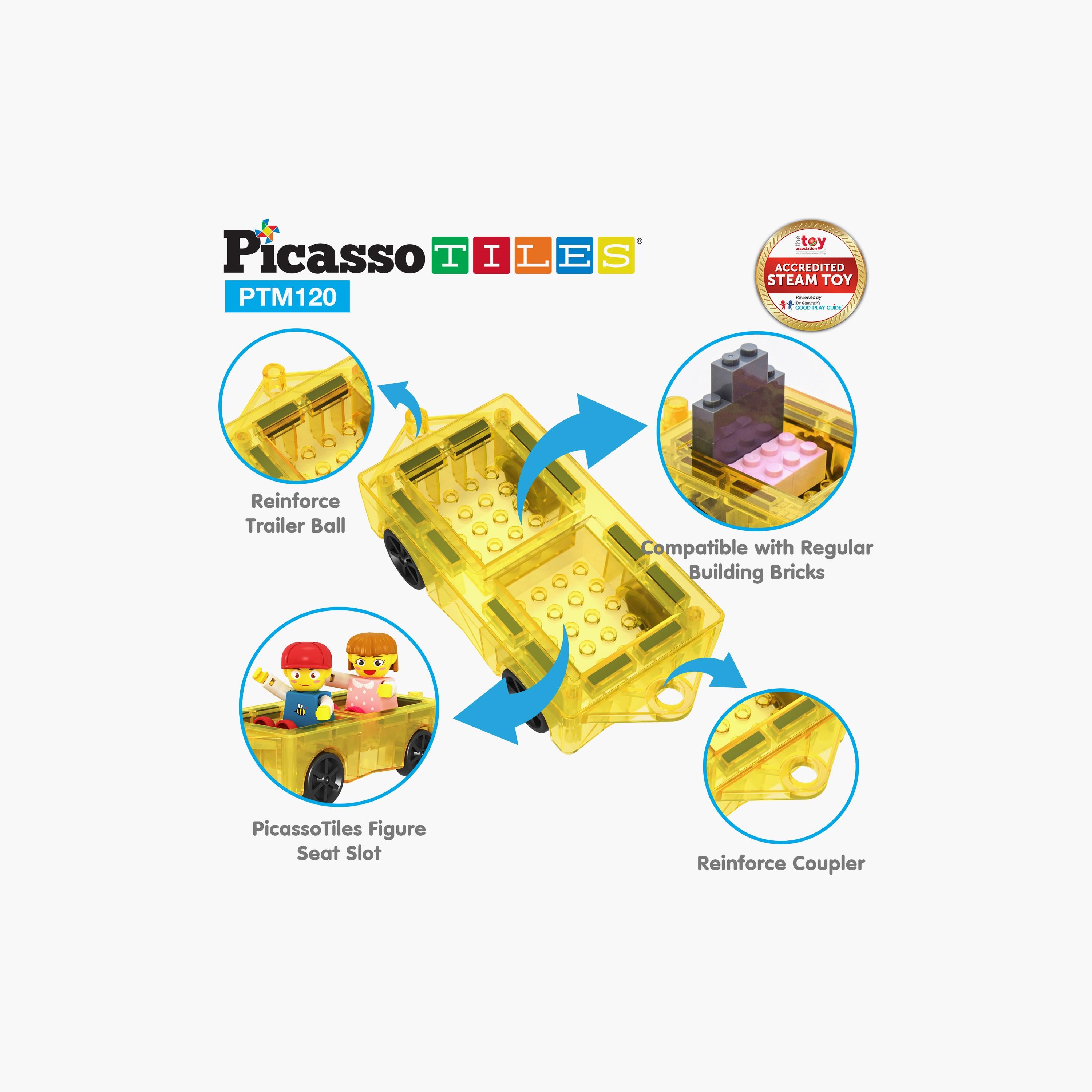 لعبة مكعبات بناء مغناطيسية من سلسلة ميني دايموند مكونة من 120 قطعة من بيكاسو تايلز-toys-buildingblocks-magnetictoys-image-10