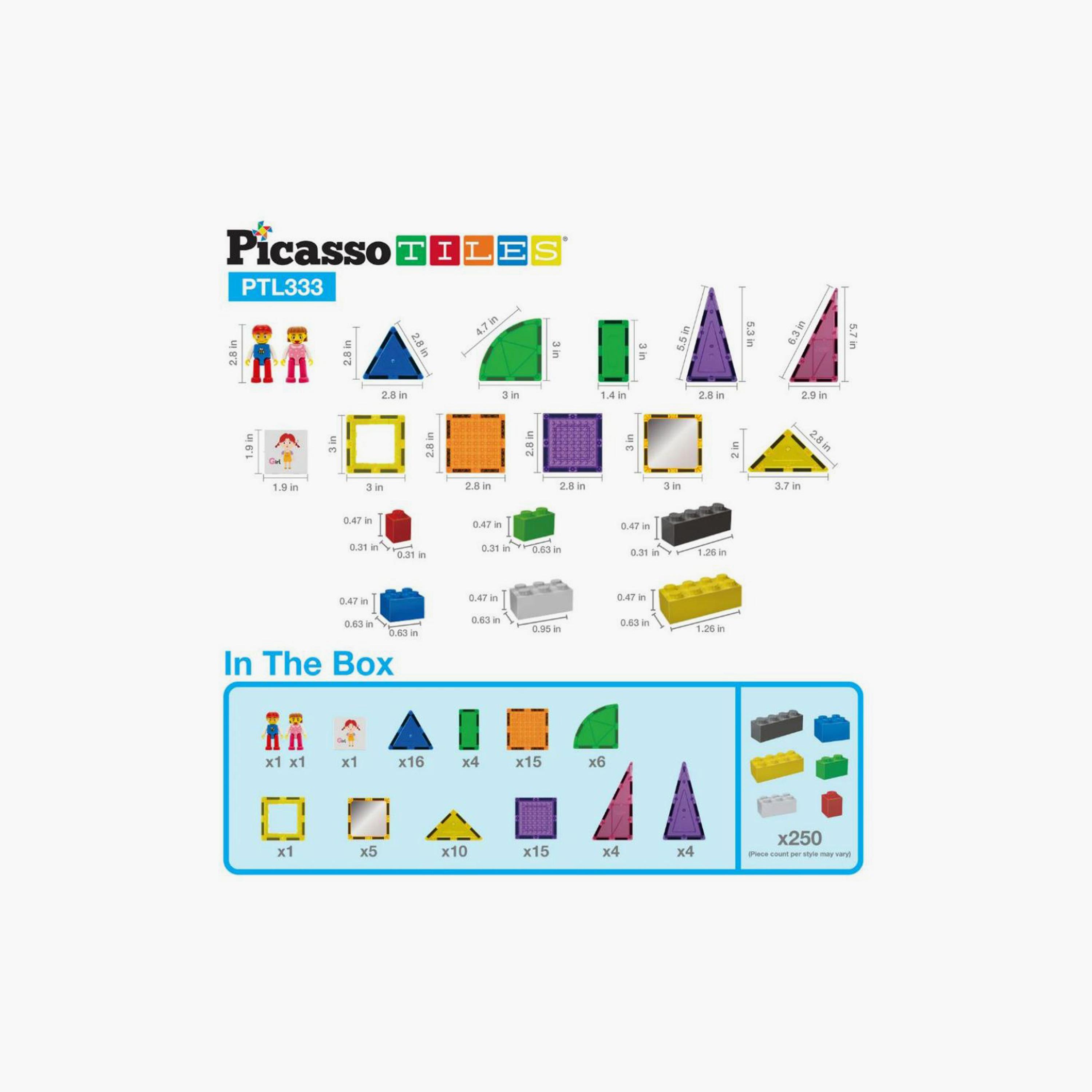 333 قطعة مغناطيسية للبناء والبلاط ثلاثي الأبعاد من بيكاسو تايلز-toys-buildingblocks-magnetictoys-image-2