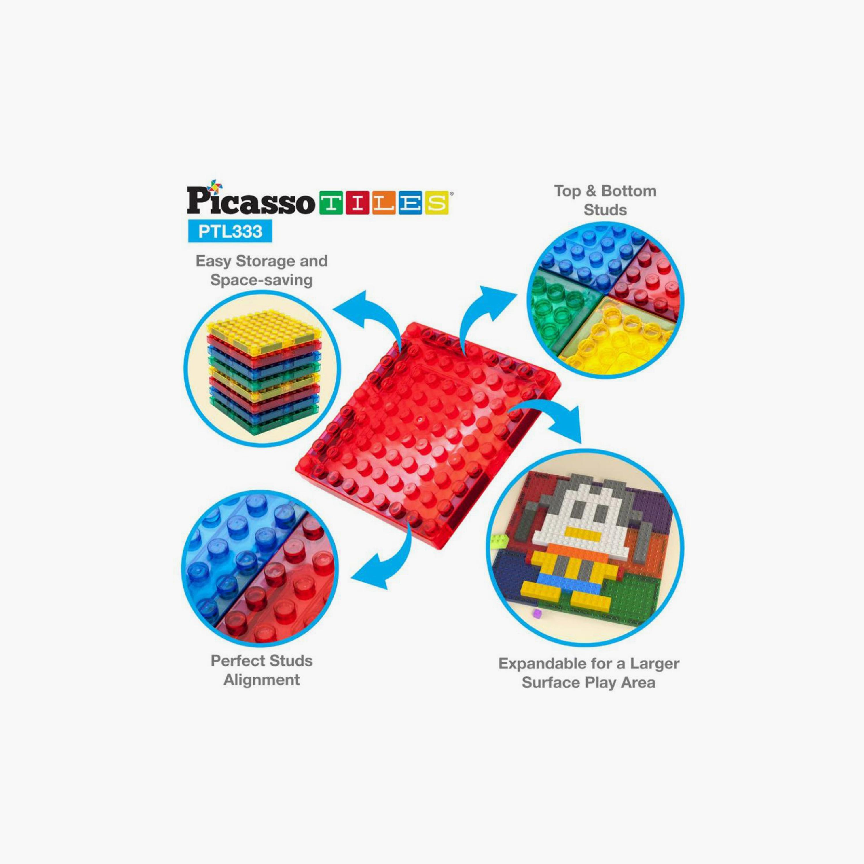 333 قطعة مغناطيسية للبناء والبلاط ثلاثي الأبعاد من بيكاسو تايلز-toys-buildingblocks-magnetictoys-image-5