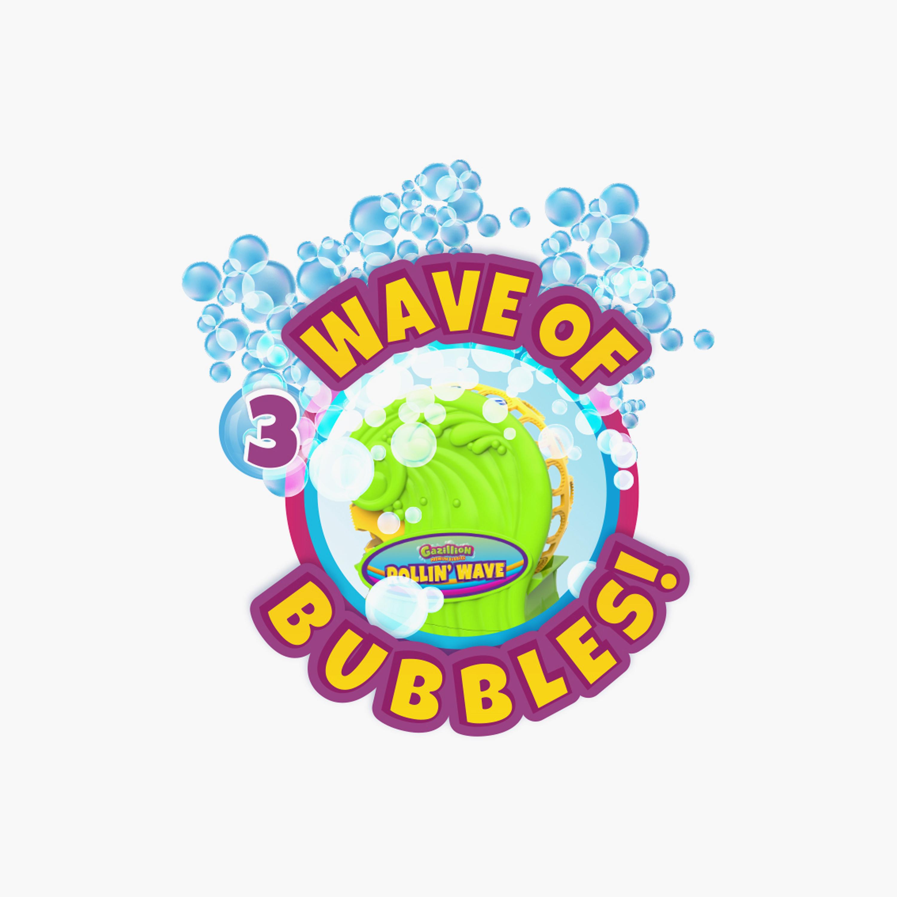 جهاز نفخ جازيليون رولين ويف يعمل بالبطارية مع محلول من فنرايز - 118 مل-toys-outdoor-poolandbeach-waterandbubbleguns-image-5
