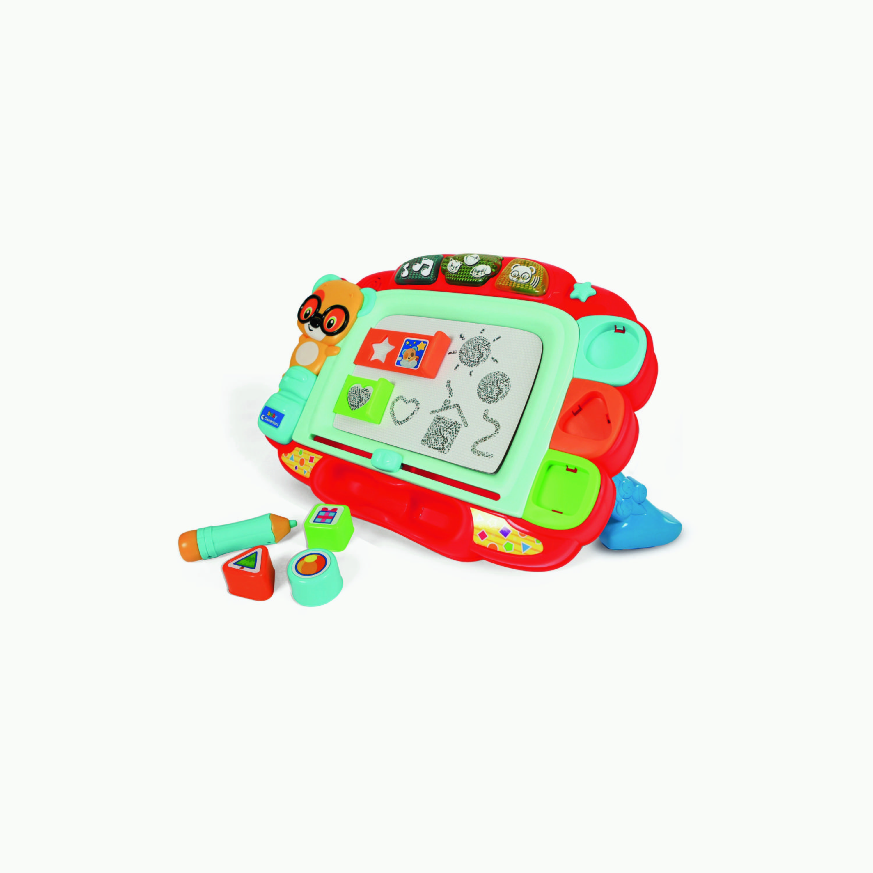 Clementoni Battery Operated Baby Interactive Magnetic Easel - Multicolour-toys-educational-readingandwriting-image-1